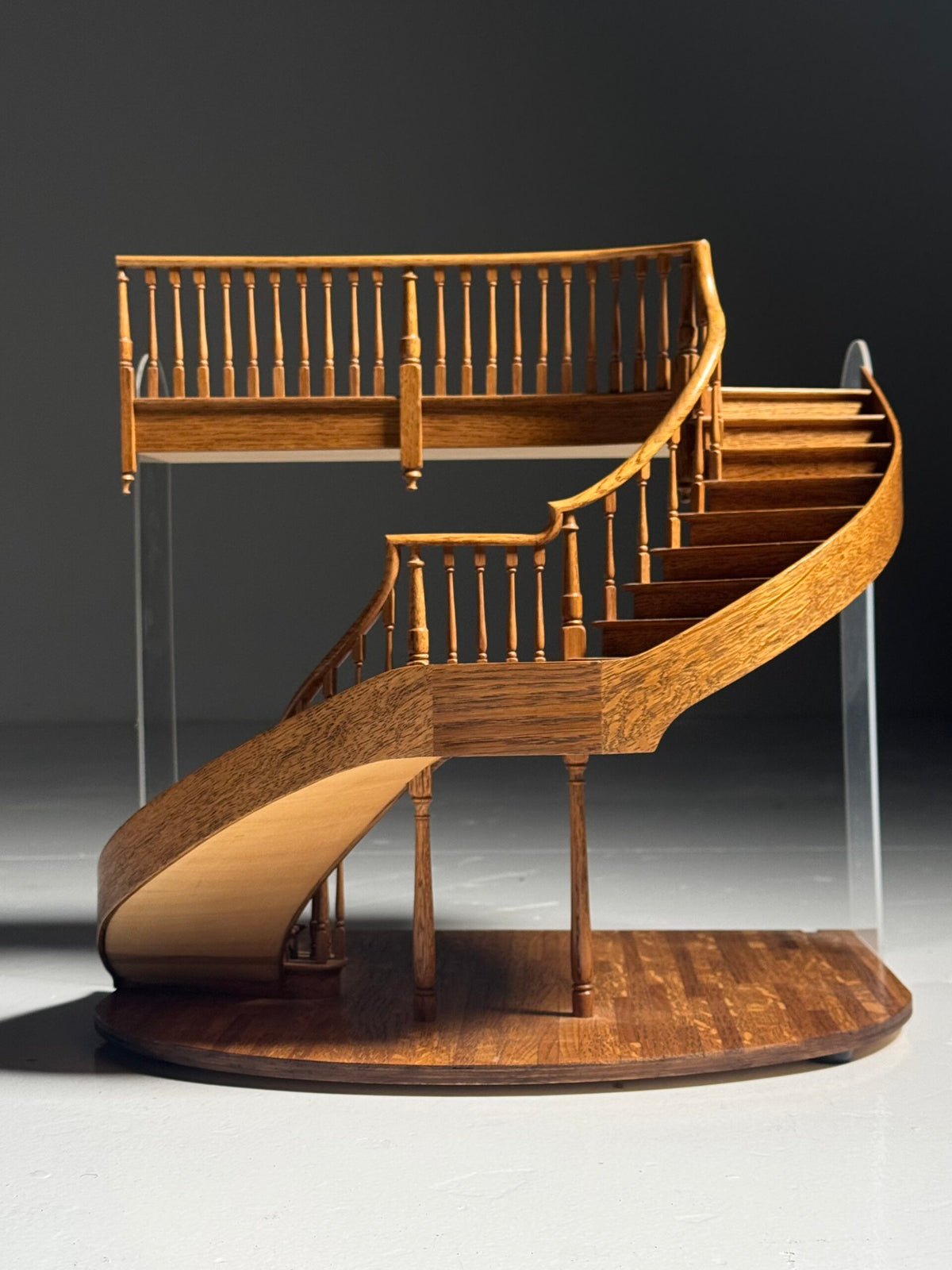 Architectural Staircase Scale Model with Inlaid Floor, London, photo 7