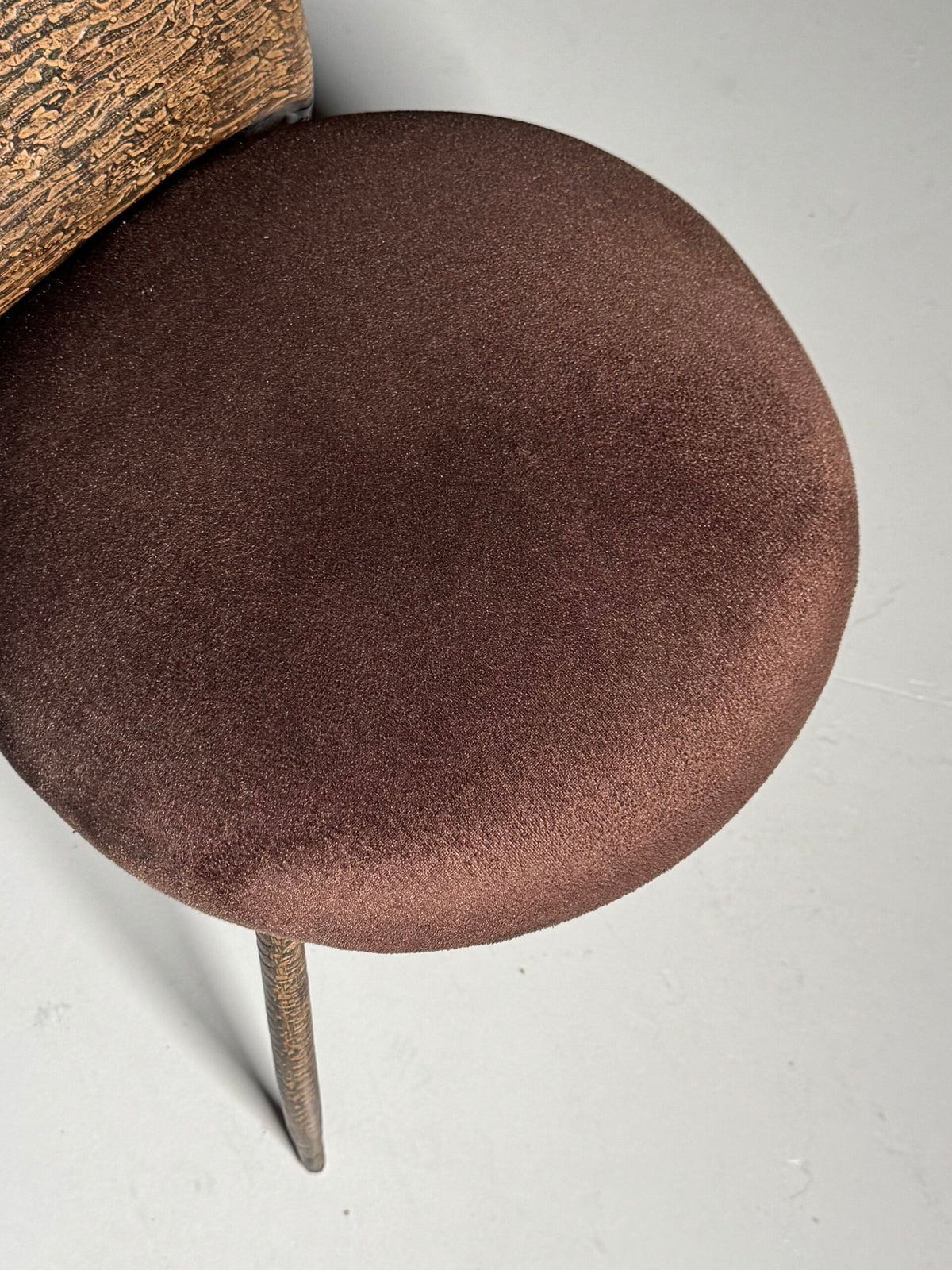 Postmodern Hammered Metal Chair, 1980 to 1990, photo 11