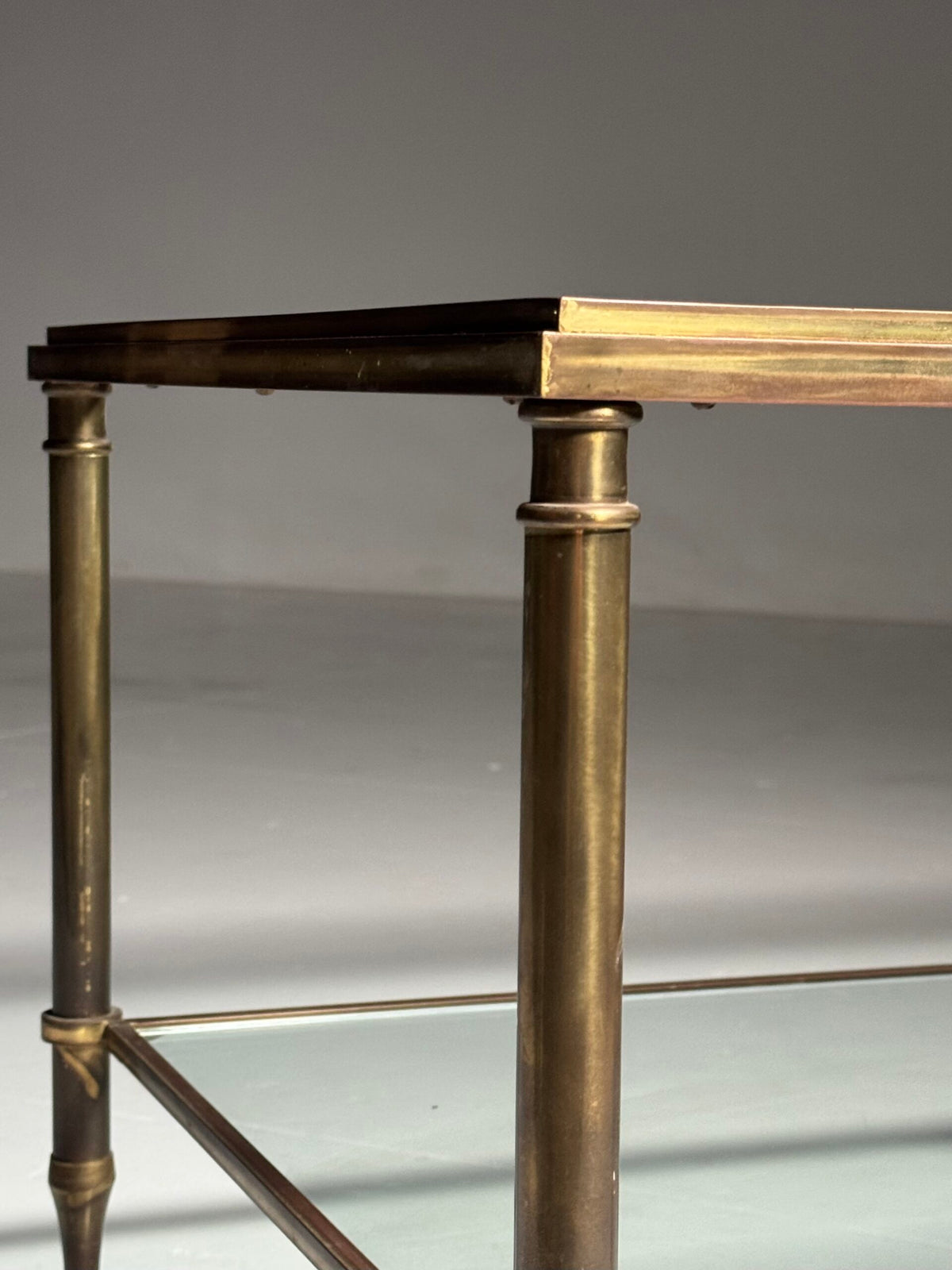 Mid Century Glass Coffee Table with Two Glass Tops, photo 8