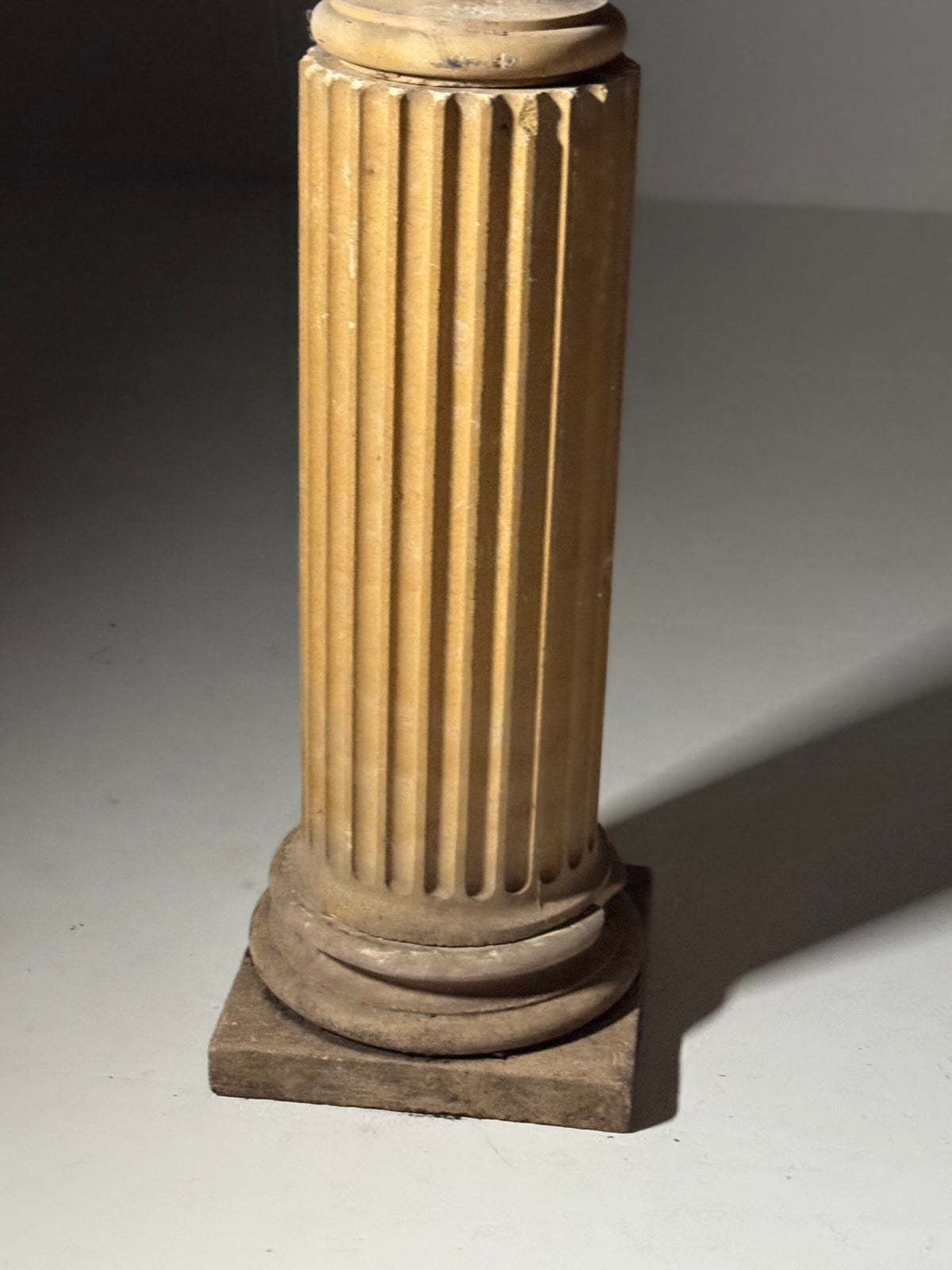 Life-size Bust After Antinous on Fluted Column, 20th Century, photo 15