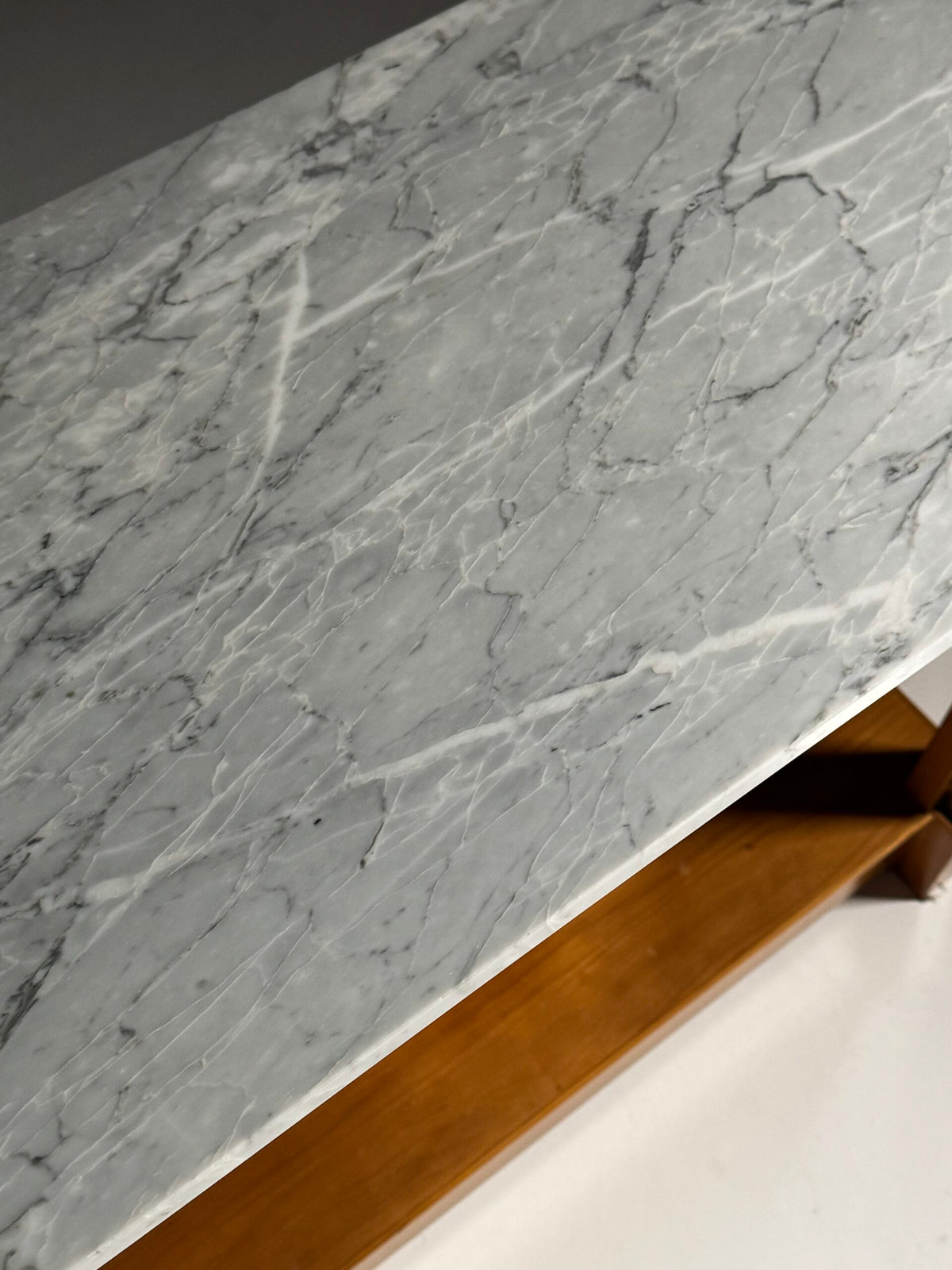 Empire Style Console Table with Marble Top and Sphinx Mounts, photo 7