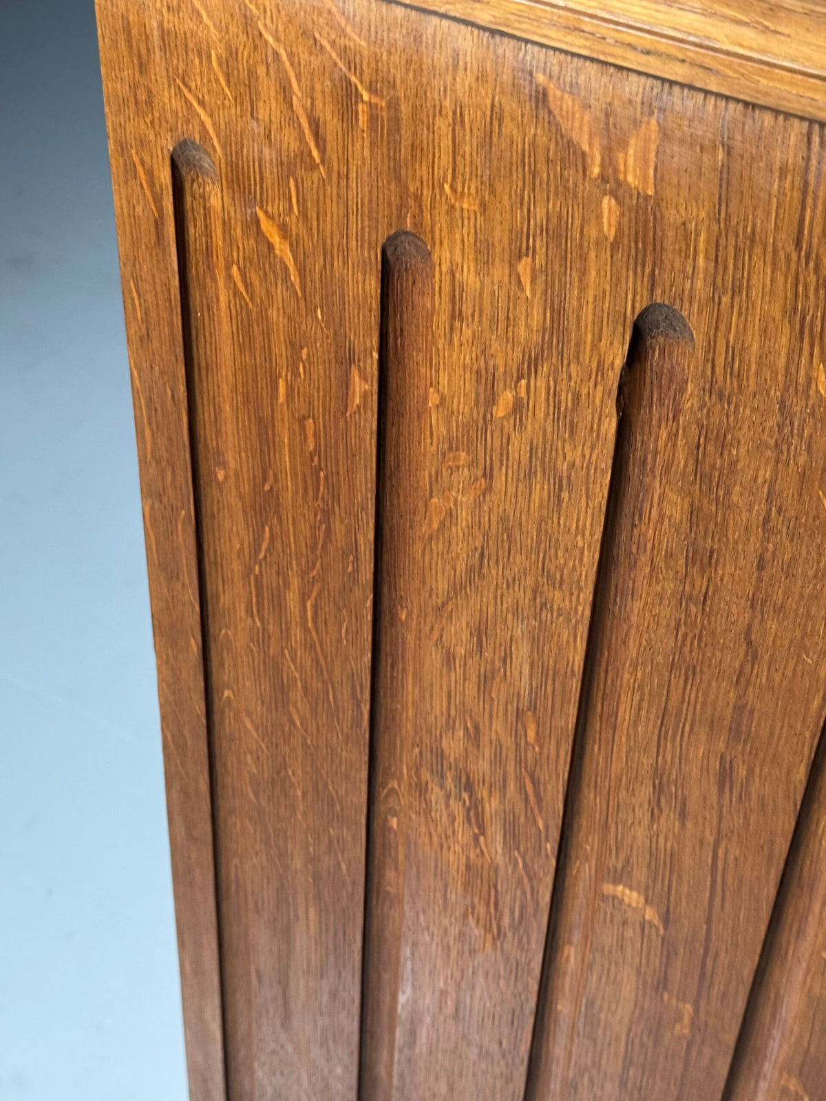 Pair of Large Solid Oak Columns, 1960s, photo 2