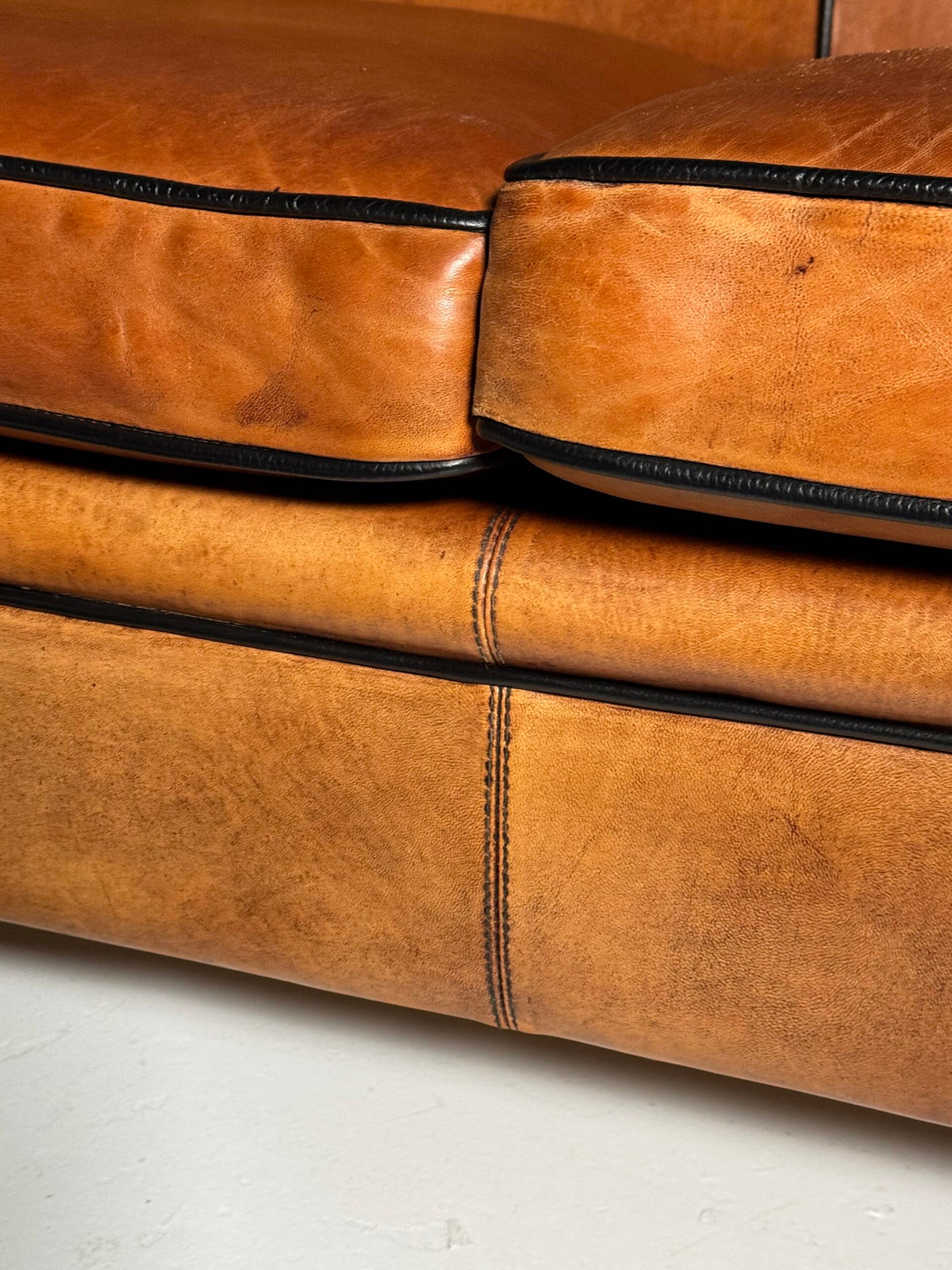 Spacious Three Seater Sheepskin Leather Sofa, photo 22