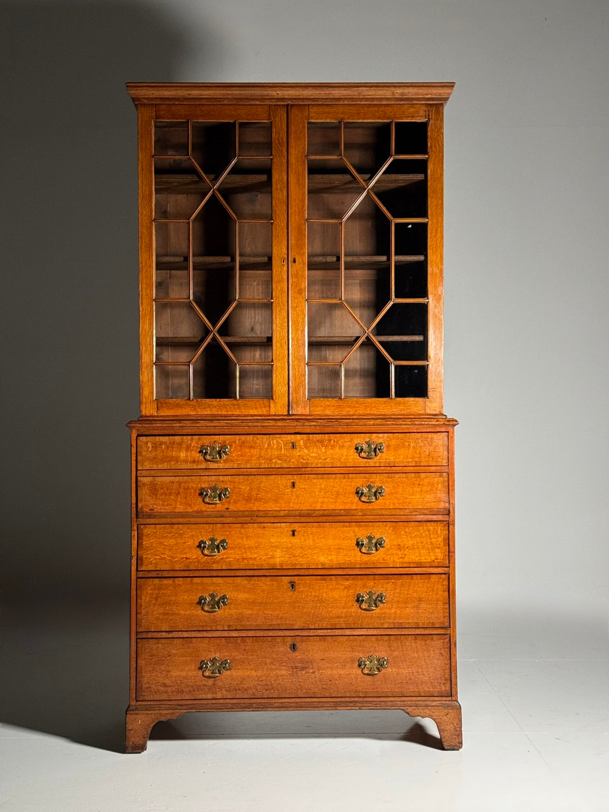 English Oak Bureau Bookcase, circa 1800, photo 3