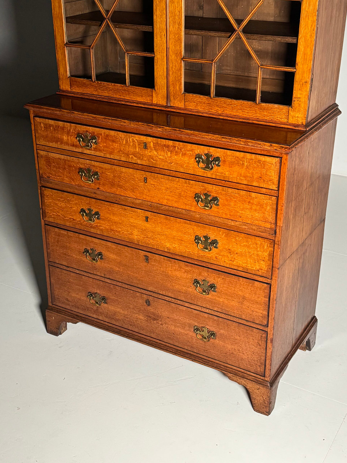 English Oak Bureau Bookcase, circa 1800, photo 9