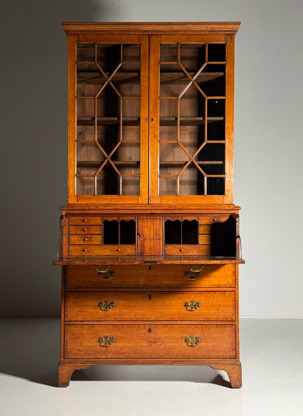 English Oak Bureau Bookcase, circa 1800, photo 15
