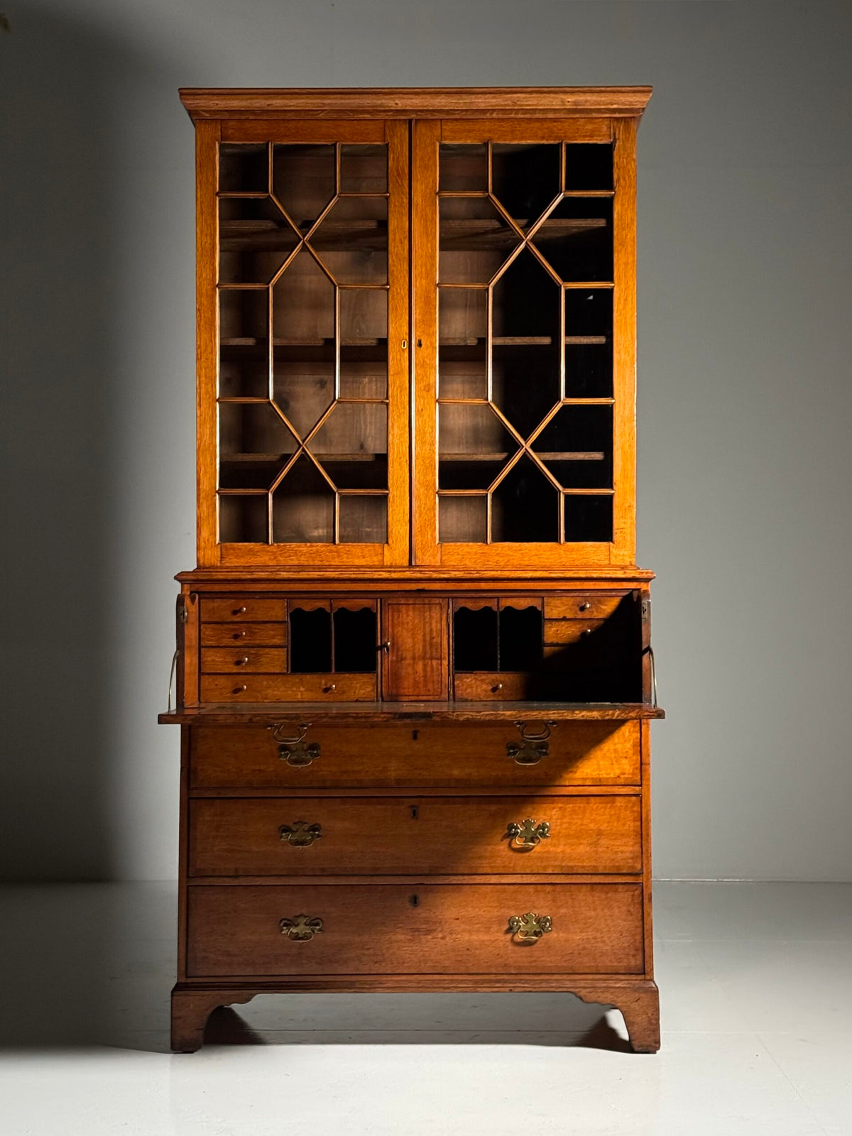 English Oak Bureau Bookcase, circa 1800, photo 23