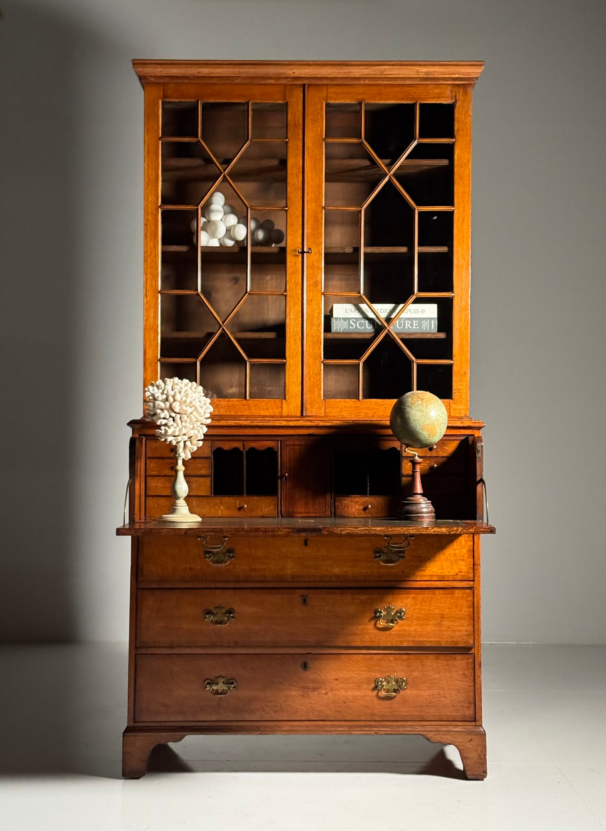 English Oak Bureau Bookcase, circa 1800, photo 24