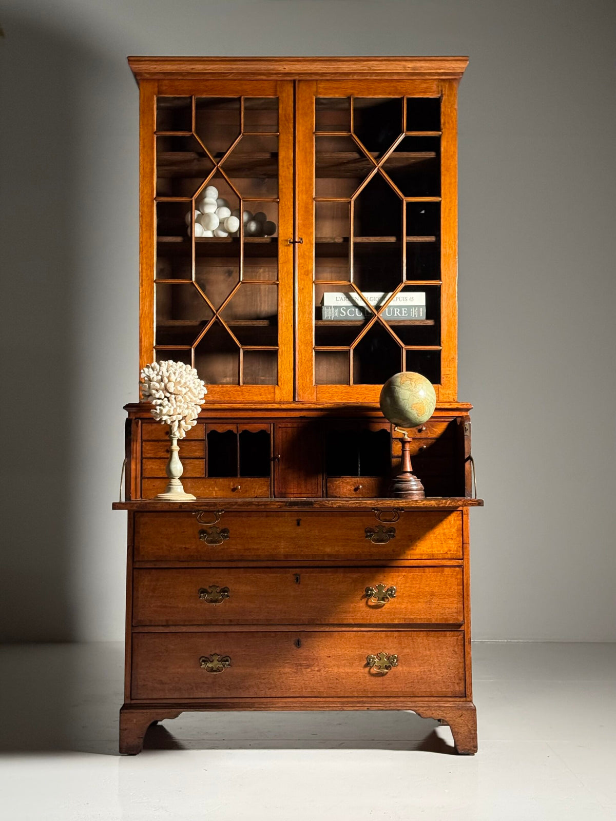 English Oak Bureau Bookcase, circa 1800, photo 25