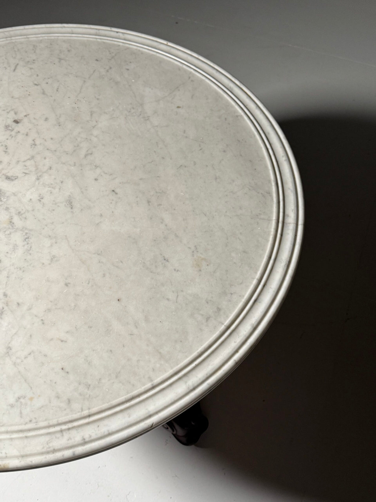 Mid 19th Century Center Table with Carrara Marble Top, photo 5