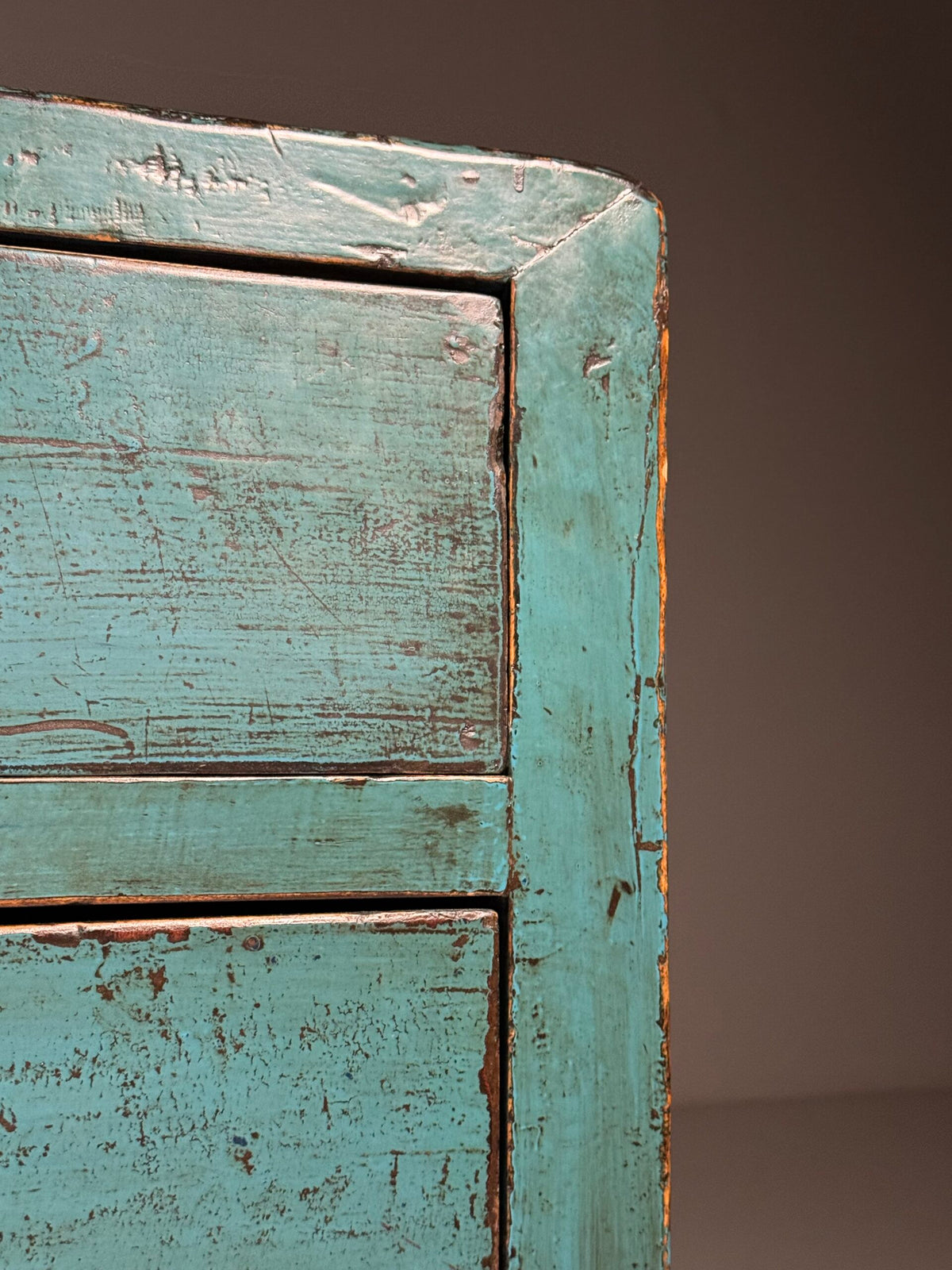 Blue Lacquered Asian Sideboard, Late 20th Century, photo 9