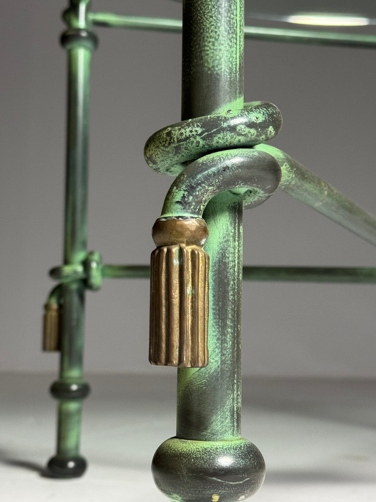 Vintage Rope Center Table with Tassels and Glass Top, 1980 to 1990, photo 9