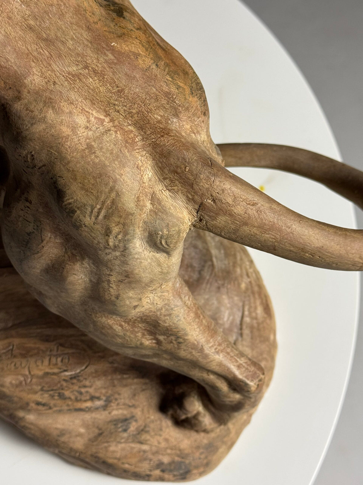 Terracotta Lion Sculpture by Armand Fagotto, photo 11