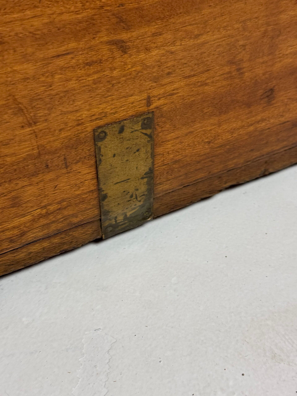 English Camphor Wood Campaign or Maritime Chest, 19th Century, photo 9