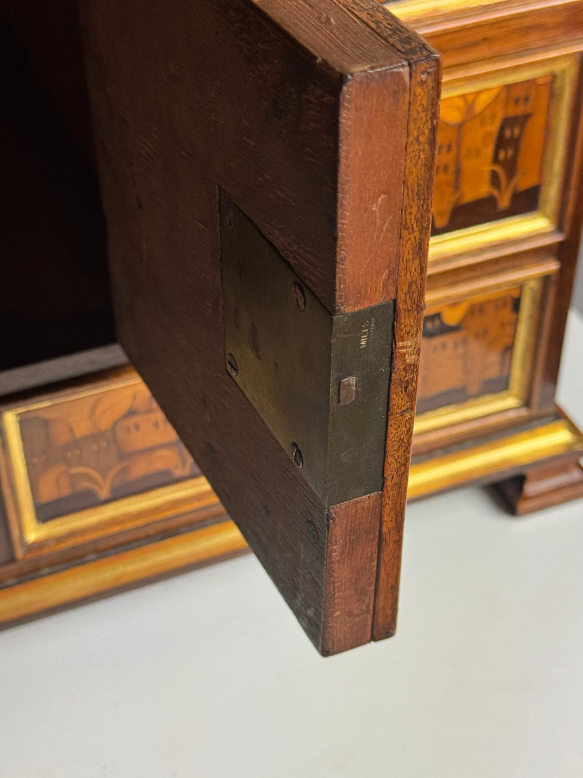 18th Century Architectural Marquetry Table Cabinet, photo 19