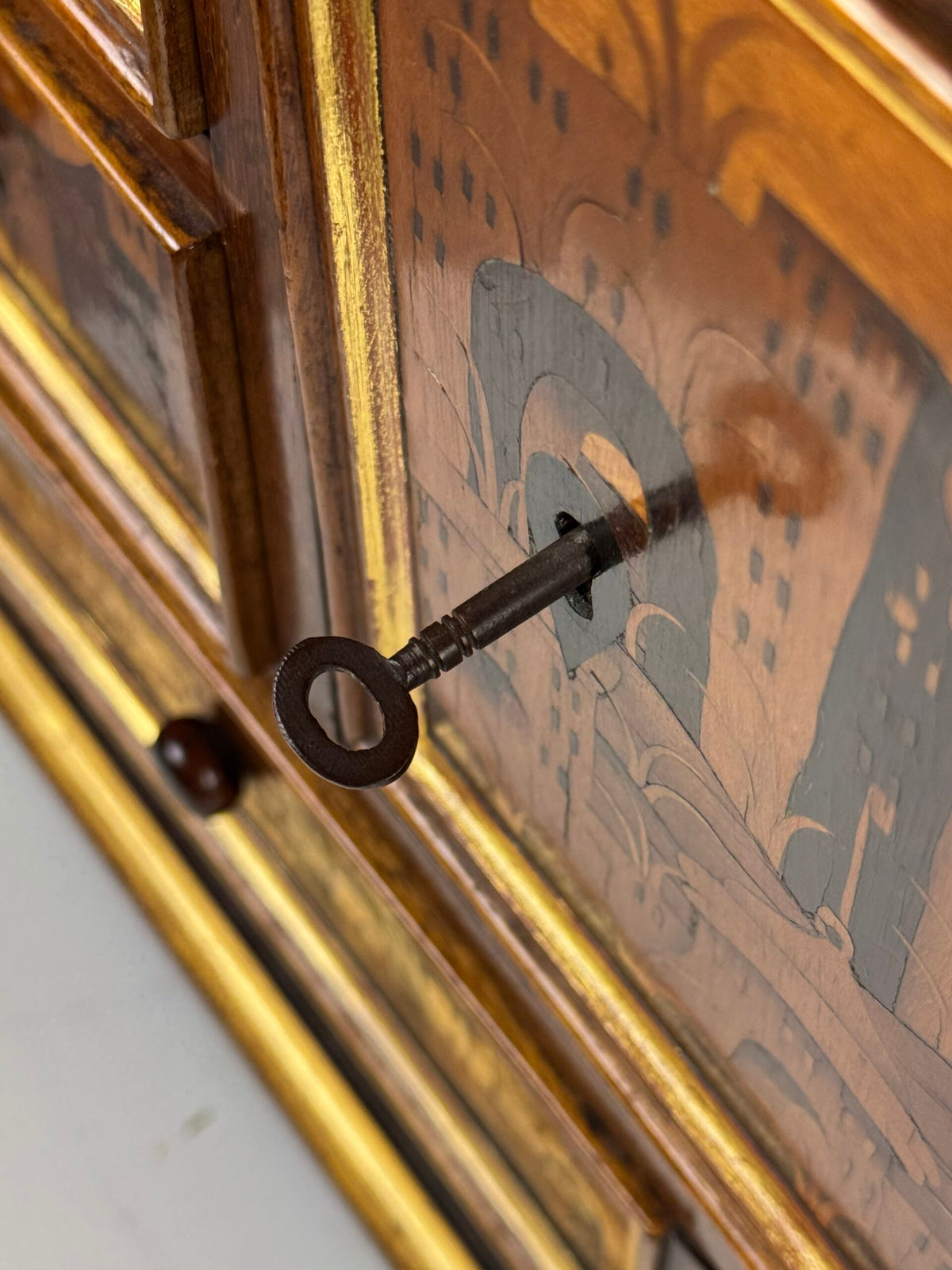 18th Century Architectural Marquetry Table Cabinet, photo 12