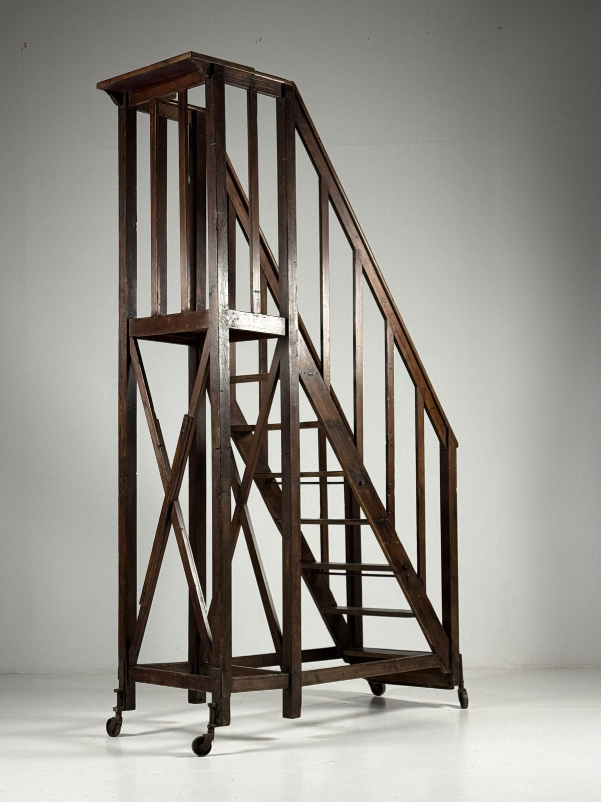 Rolling Library Ladder, Late 19th or Early 20th Century, photo 11