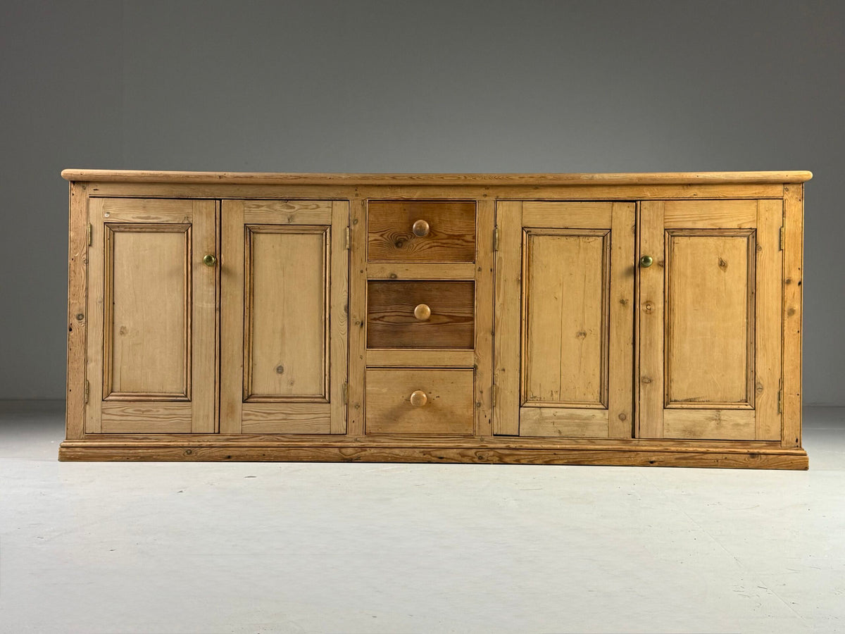 English Pine Sideboard, 19th Century, photo 8