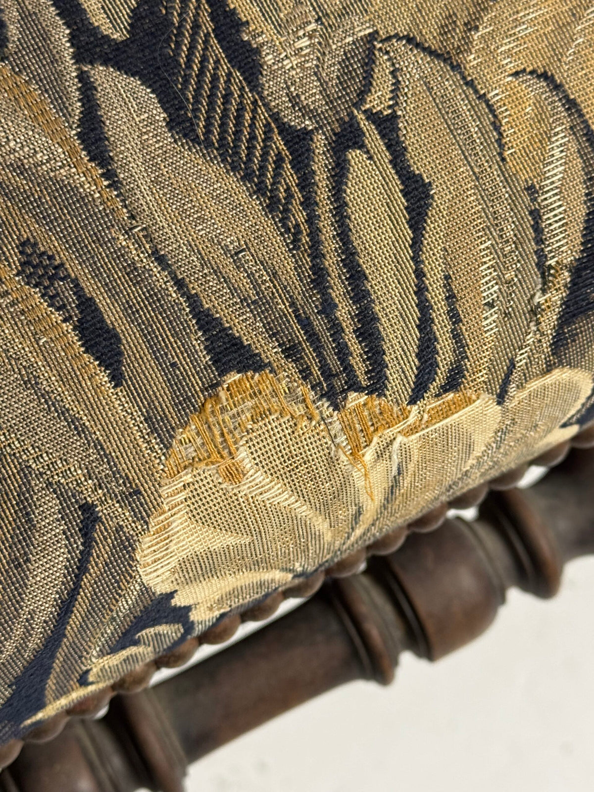 Pair of French Armchairs with Floral Upholstery, c. 1900, photo 9