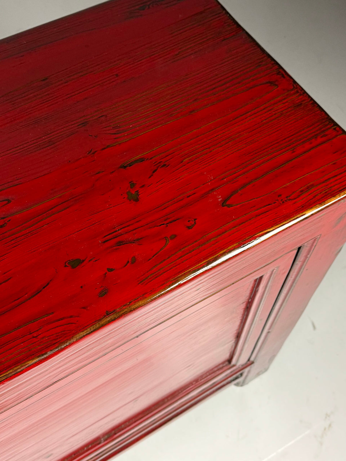 Large Chinese Style Red Lacquer Sideboard, c. 2000, photo 15