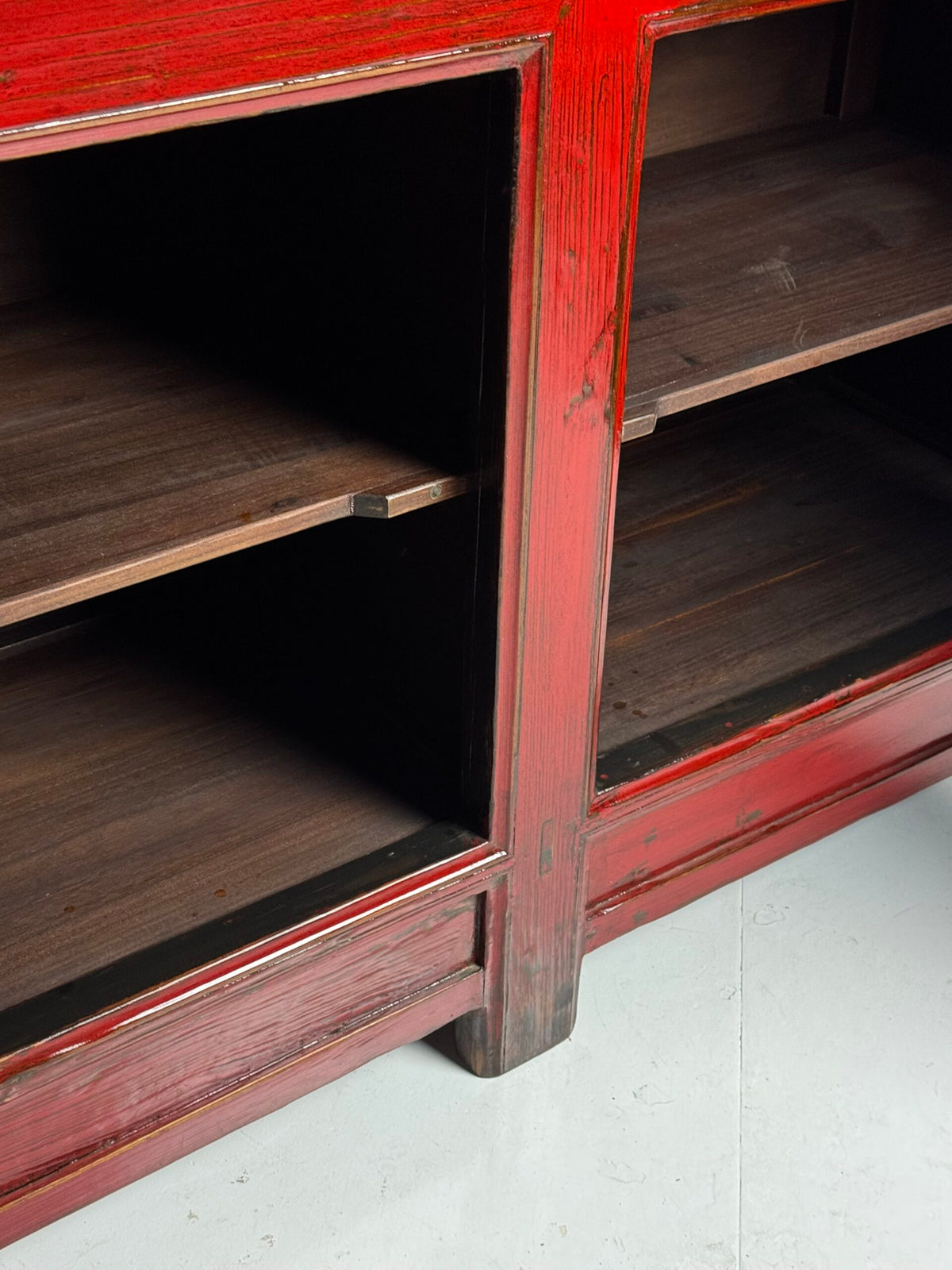 Large Chinese Style Red Lacquer Sideboard, c. 2000, photo 4