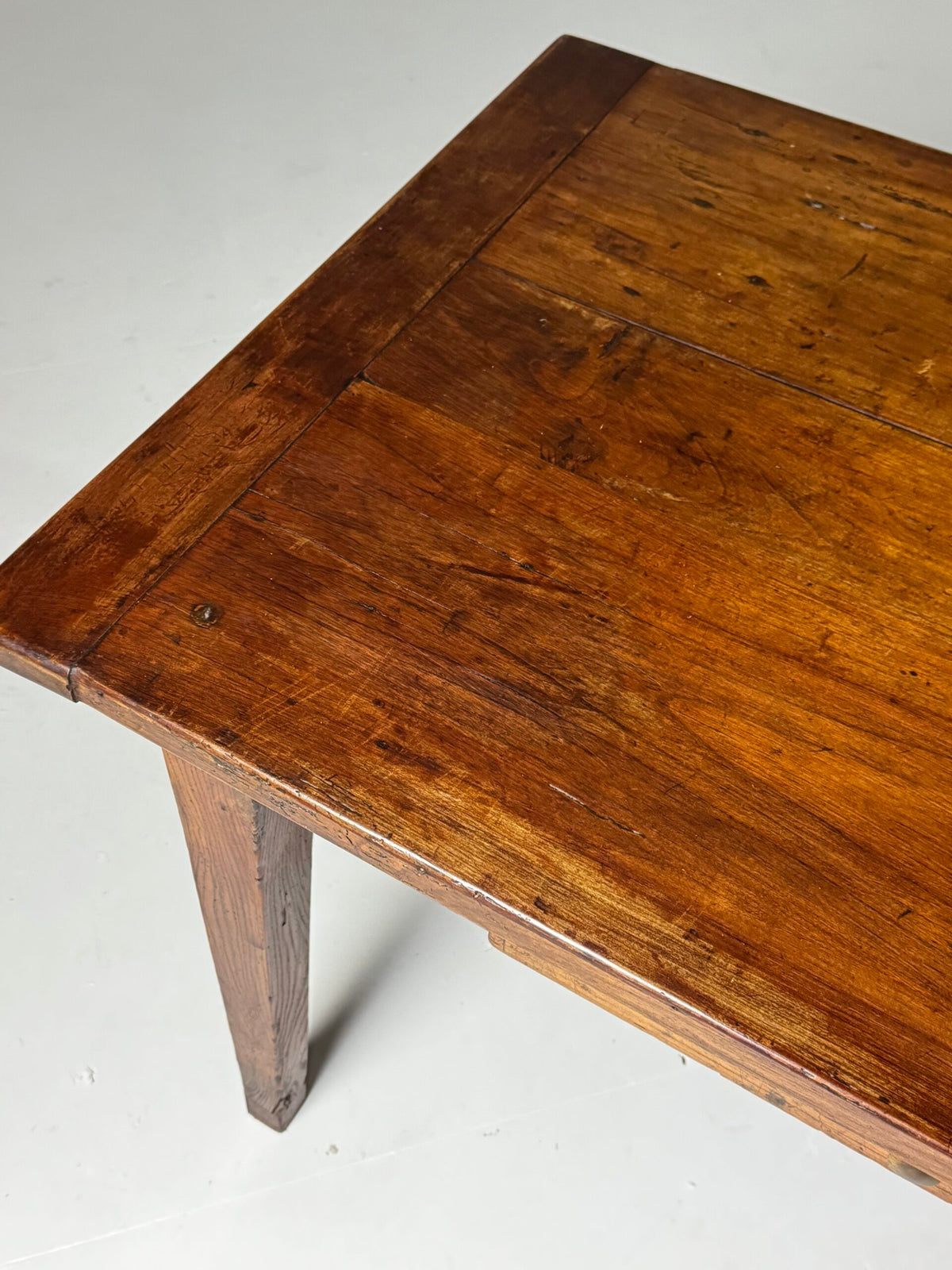 French Farmhouse Dining Table, 292 cm, Fruitwood, Early 19th Century, photo 15