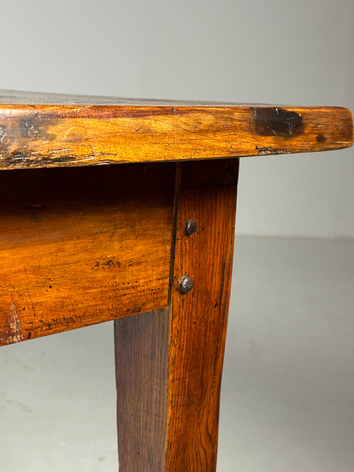 French Farmhouse Dining Table, 292 cm, Fruitwood, Early 19th Century, photo 8
