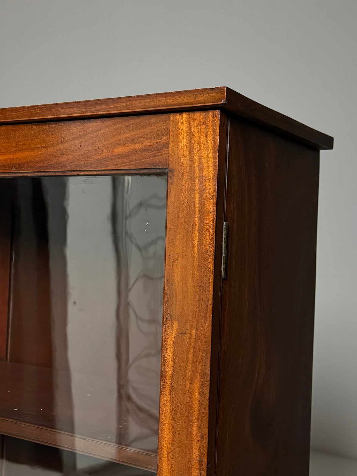 English Mahogany Display Cabinet or Small Bookcase, Late 19th Century, photo 9