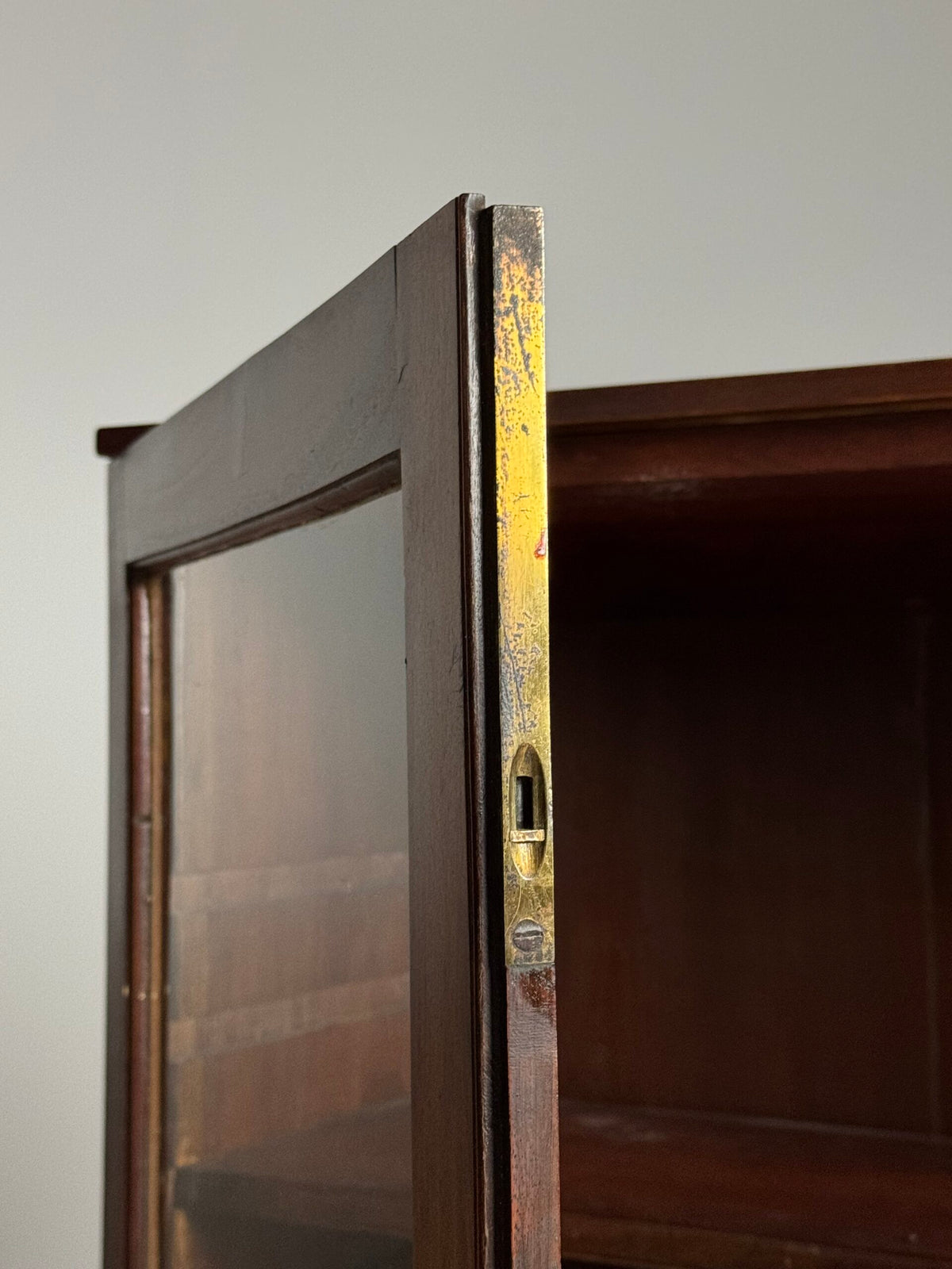 English Mahogany Display Cabinet or Small Bookcase, Late 19th Century, photo 20