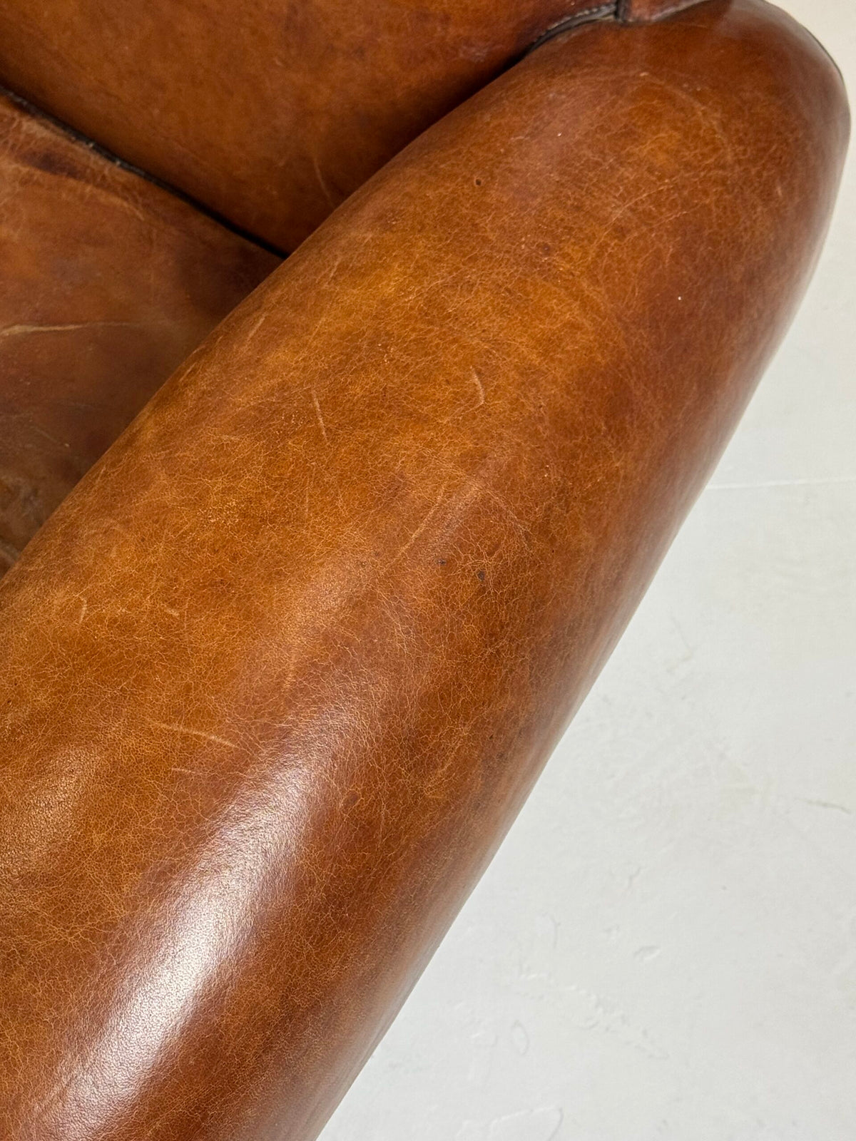 Pair of French Leather Club Chairs, 1930 to 1940, photo 3