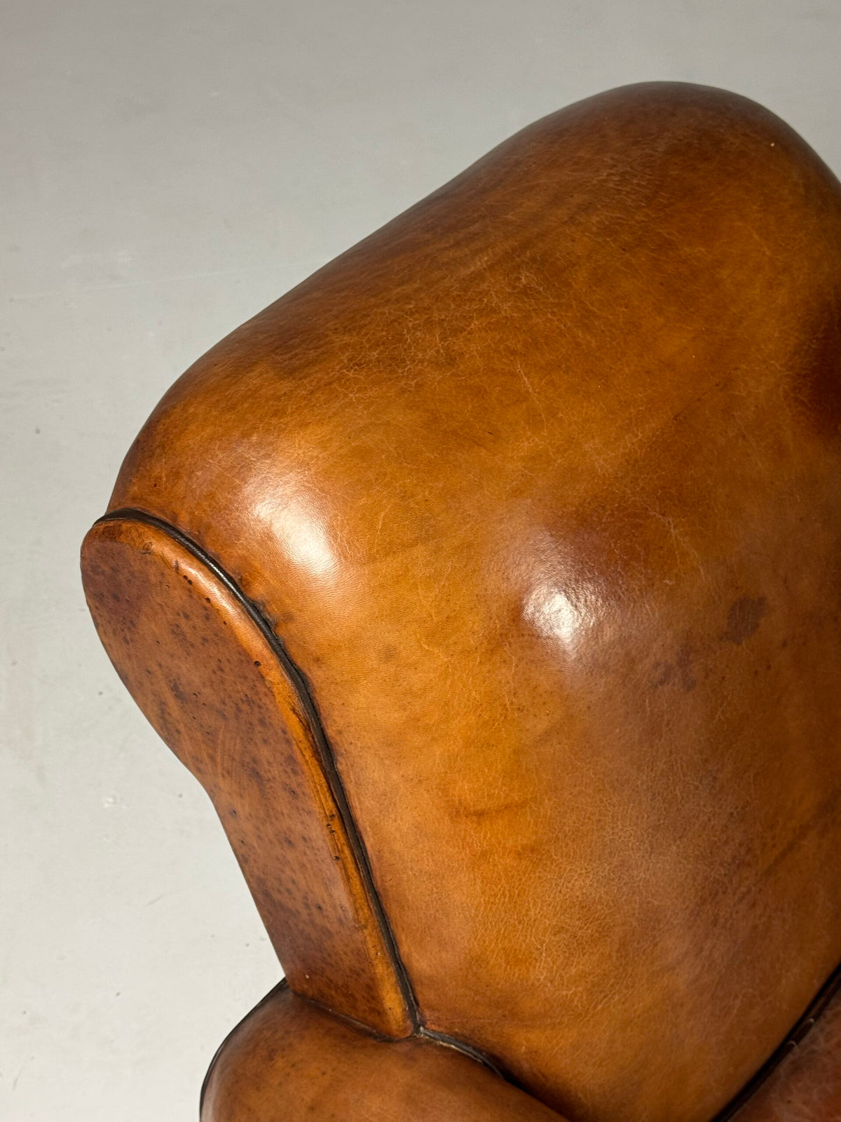 Pair of French Leather Club Chairs, 1930 to 1940, photo 14