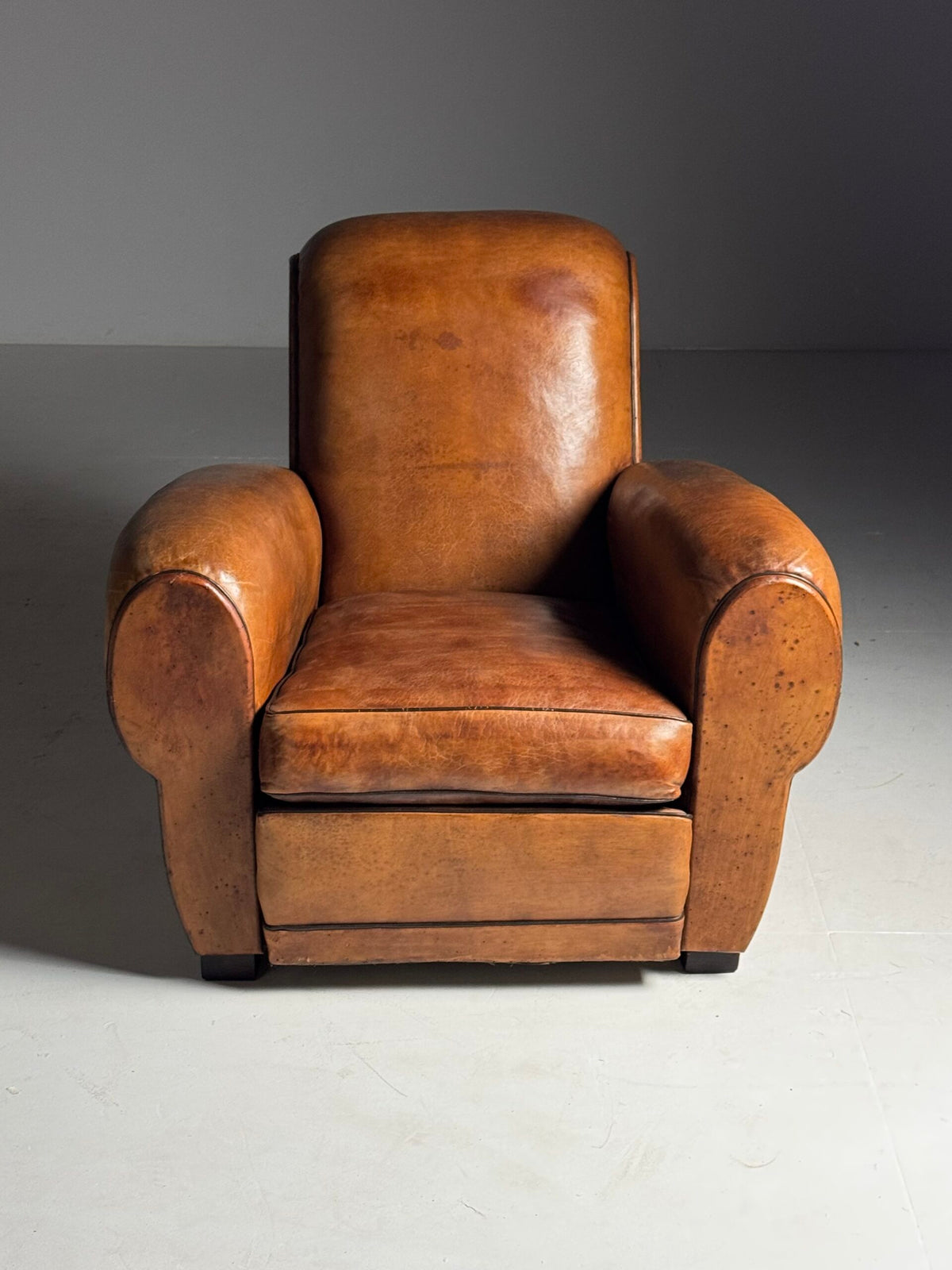 Pair of French Leather Club Chairs, 1930 to 1940, photo 20