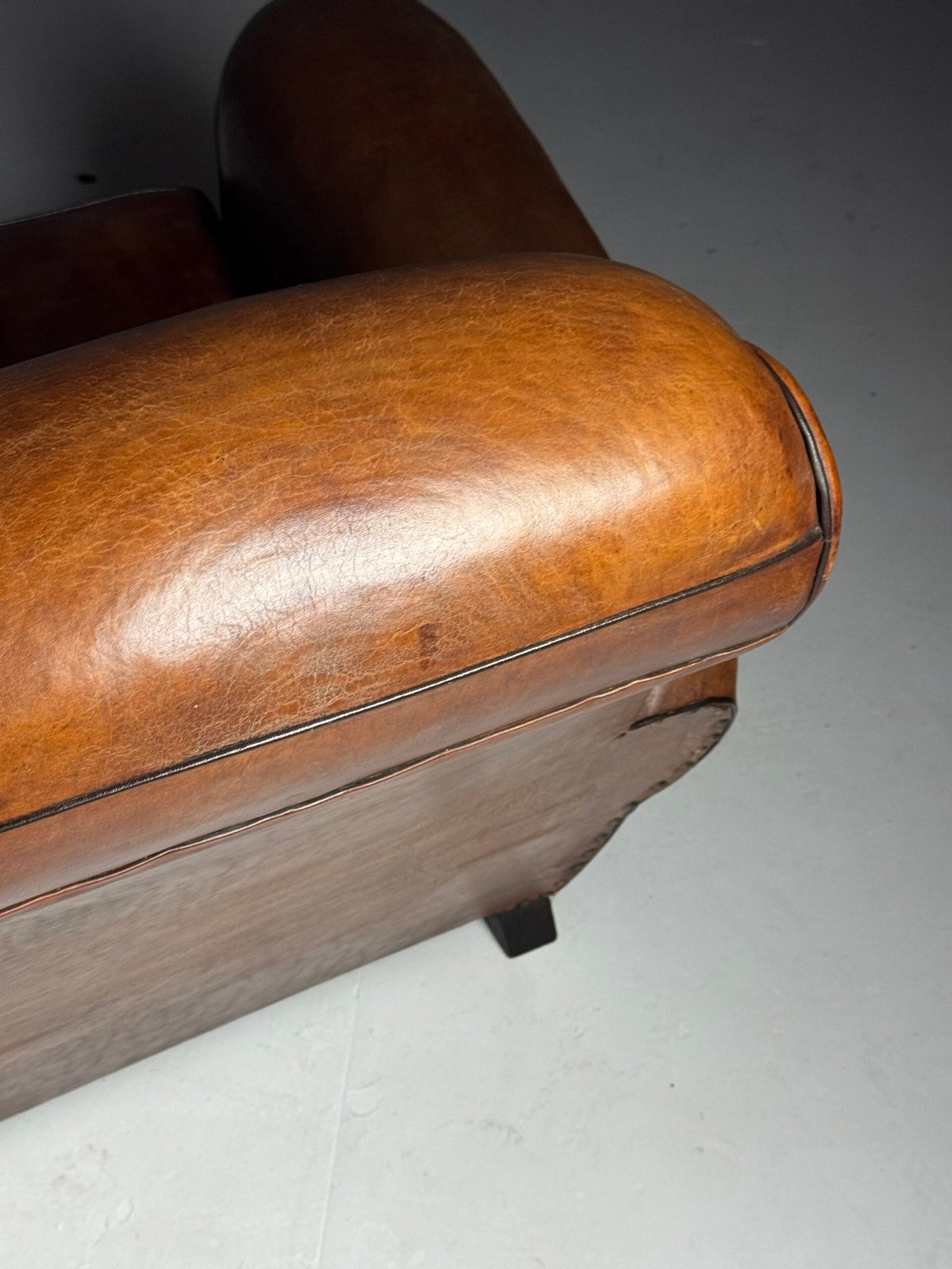 Pair of French Leather Club Chairs, 1930 to 1940, photo 21