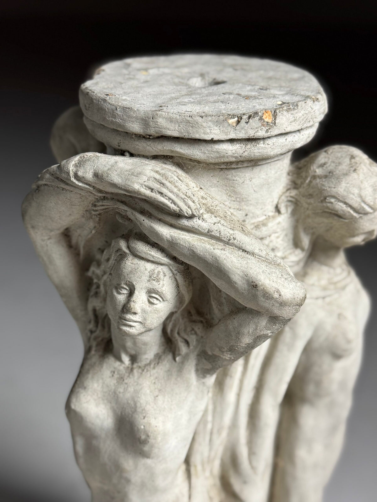 Concrete Garden Statue of The Three Graces, photo 9