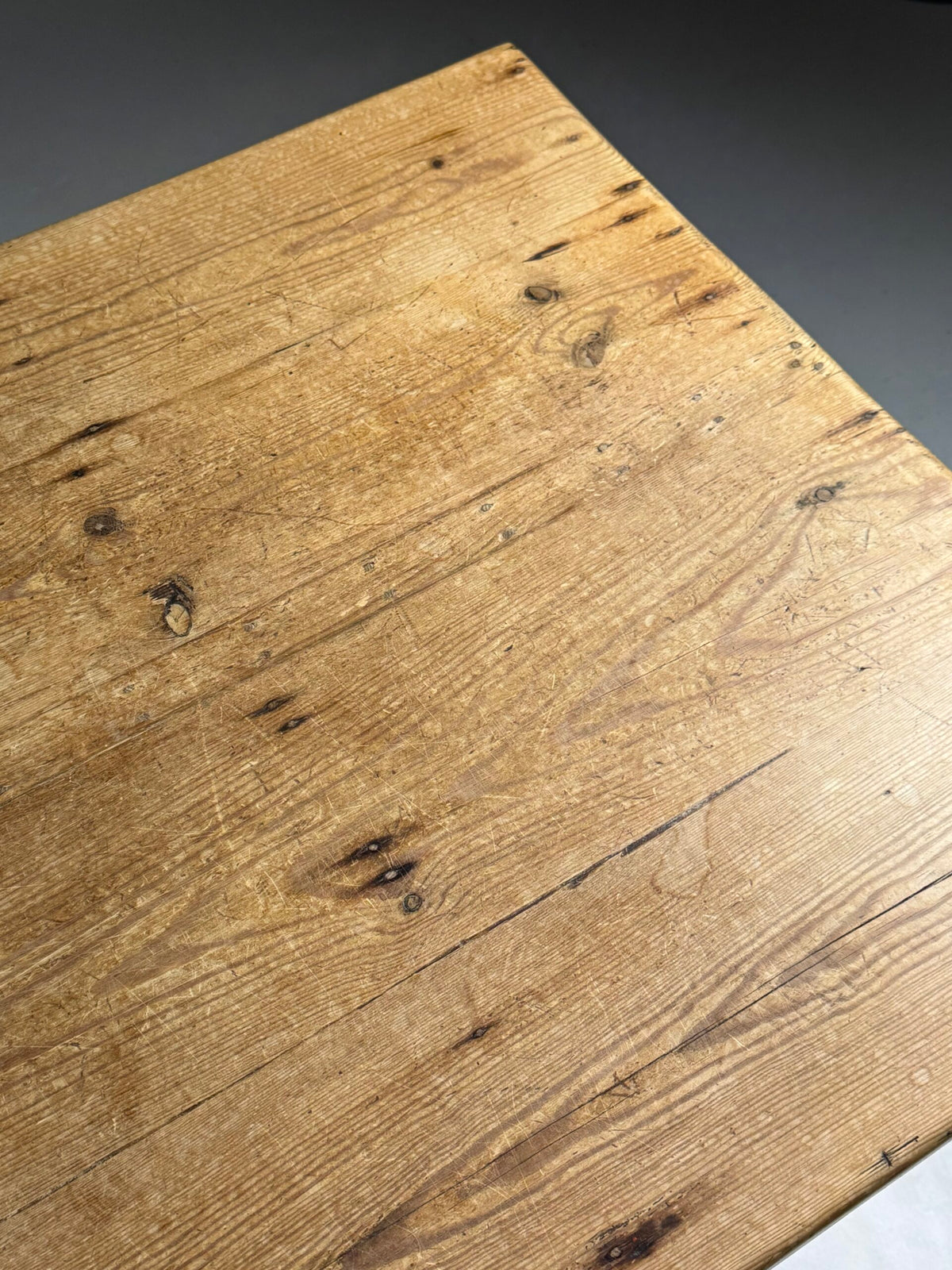 Belgian Pine Refectory Table with Two Drawers, 241 cm, photo 5
