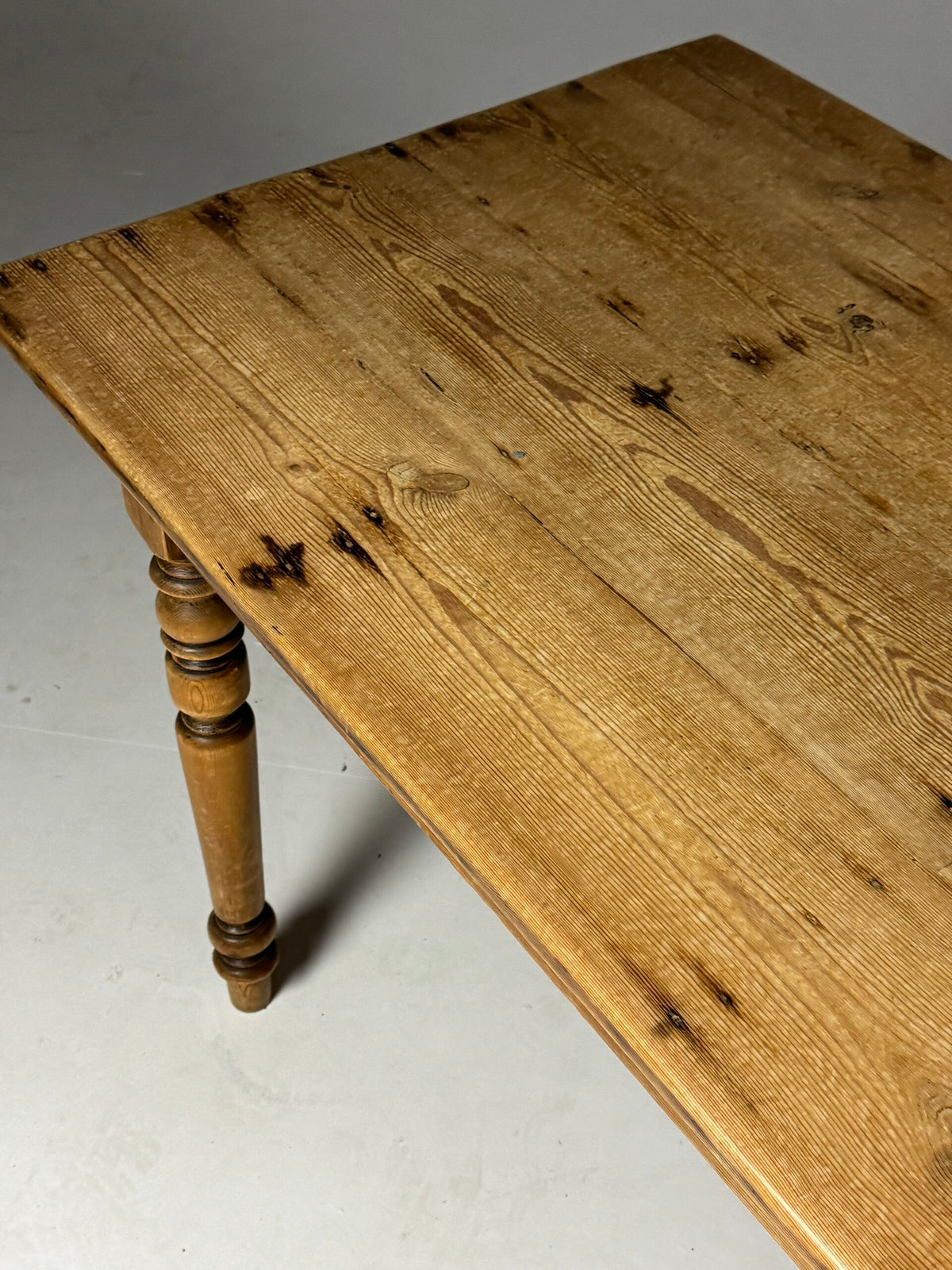 Belgian Pine Refectory Table with Two Drawers, 241 cm, photo 8