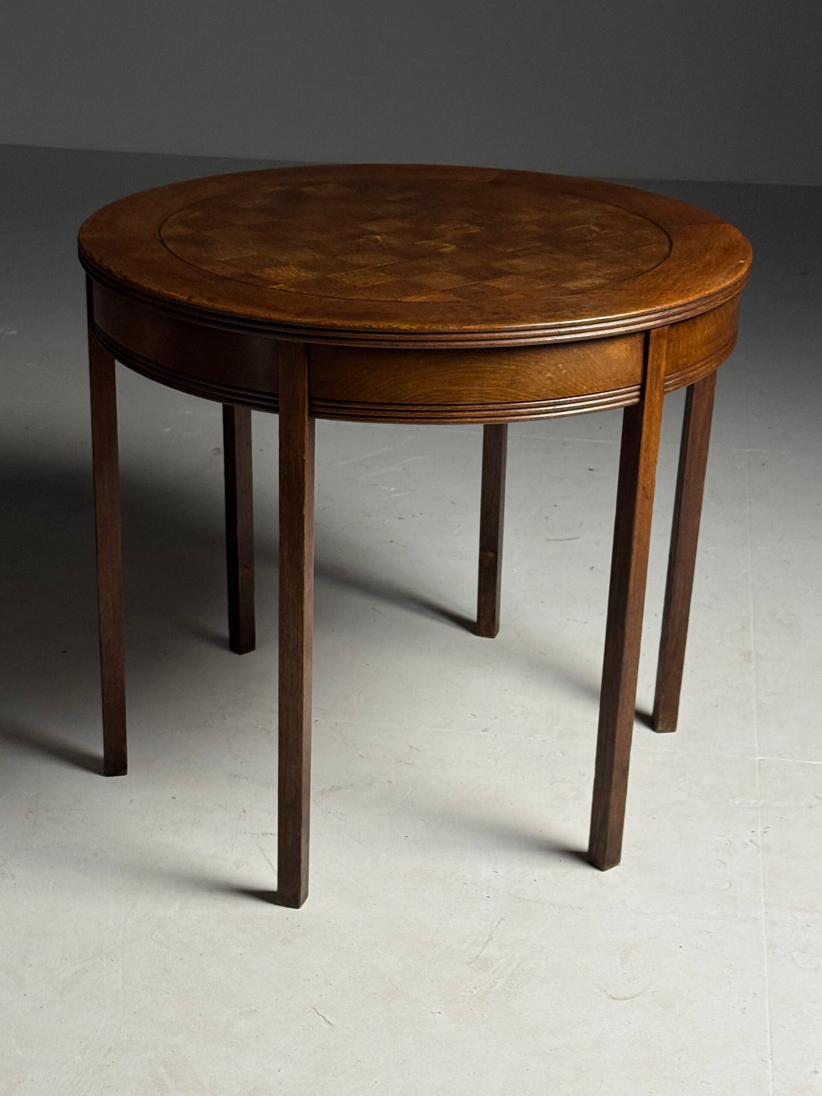 Oak Coffee Table or Center Table, Belgium, Early 1900s, photo 6