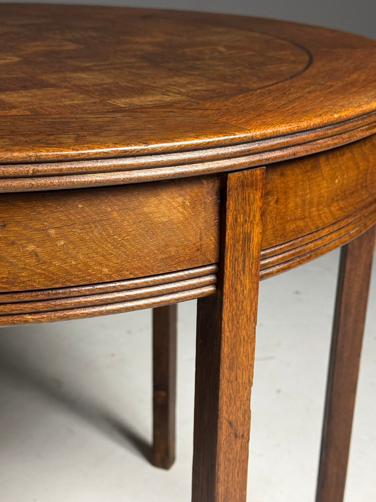 Oak Coffee Table or Center Table, Belgium, Early 1900s, photo 10