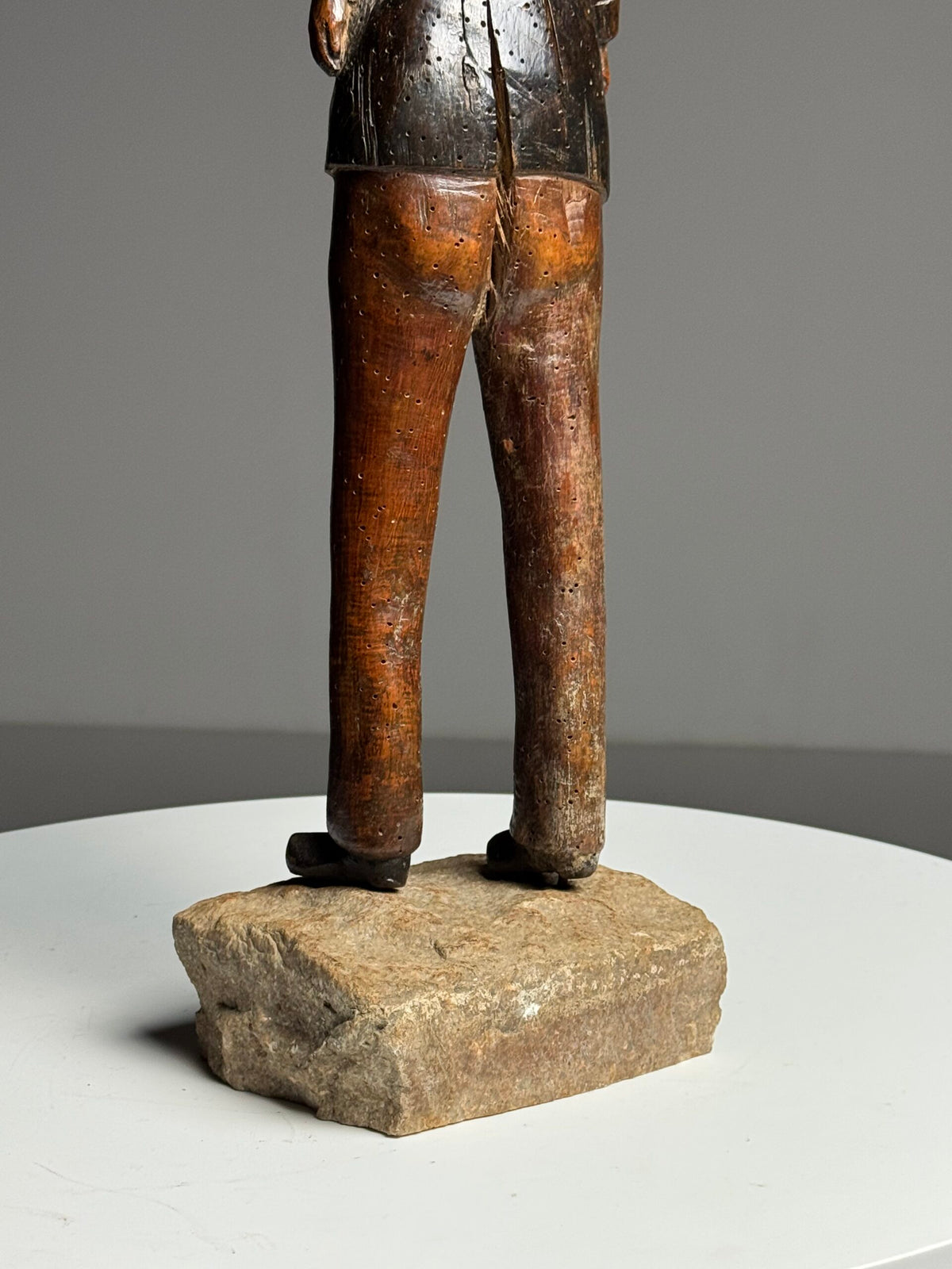 Hand Carved Oak Figure of a French Army Officer, 19th Century, photo 4