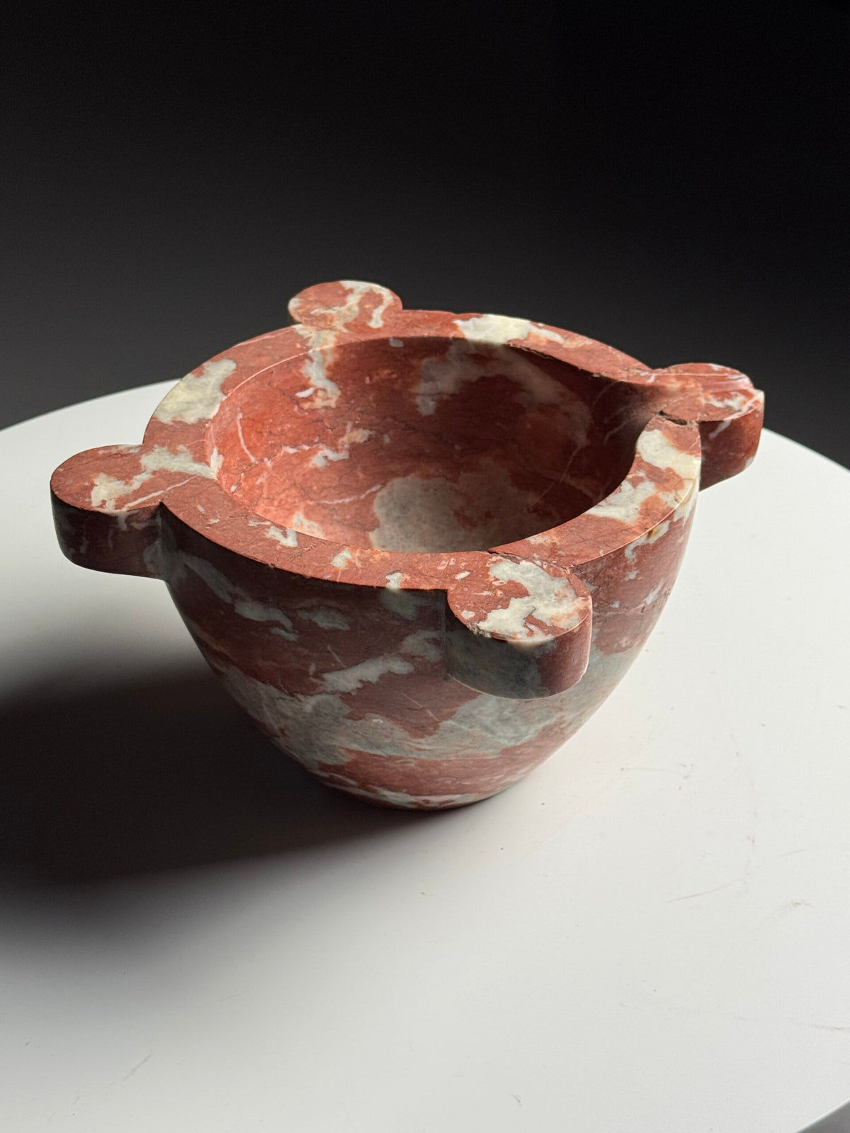 Red Languedoc Marble Mortar, France, 20th Century, photo 3