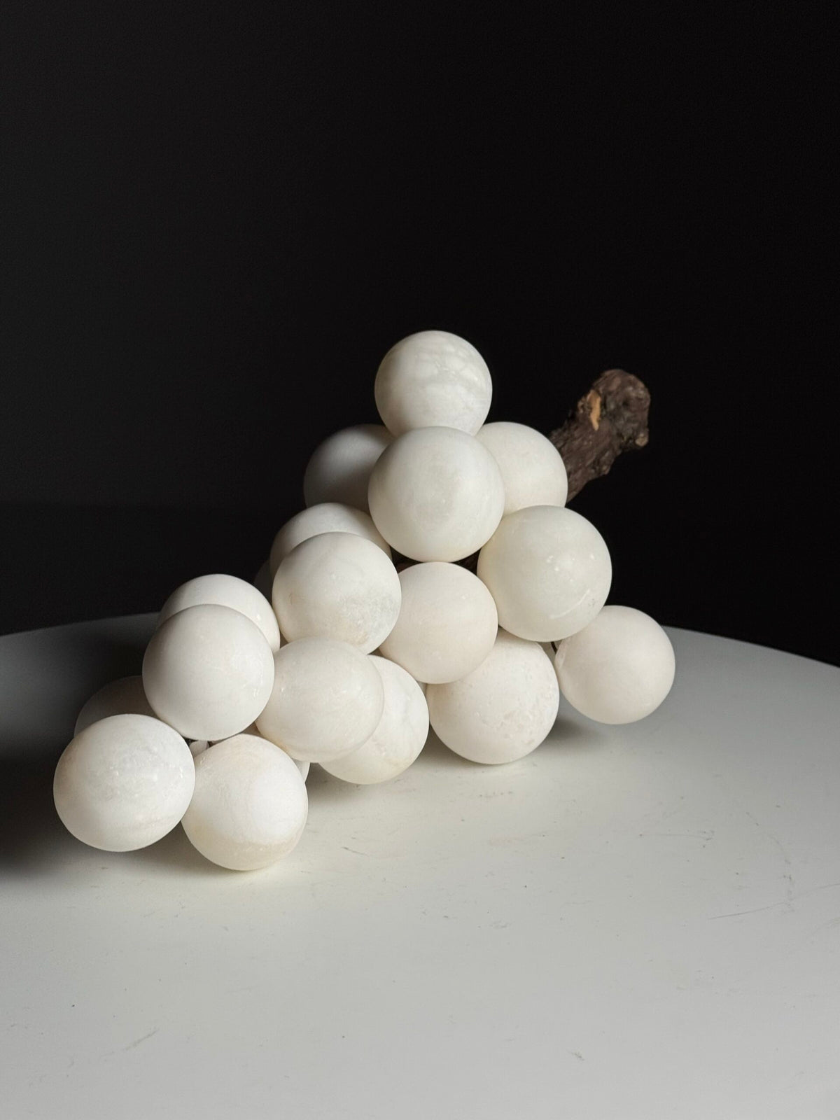 Large White Alabaster Bunch of Grapes, Italy, photo 3