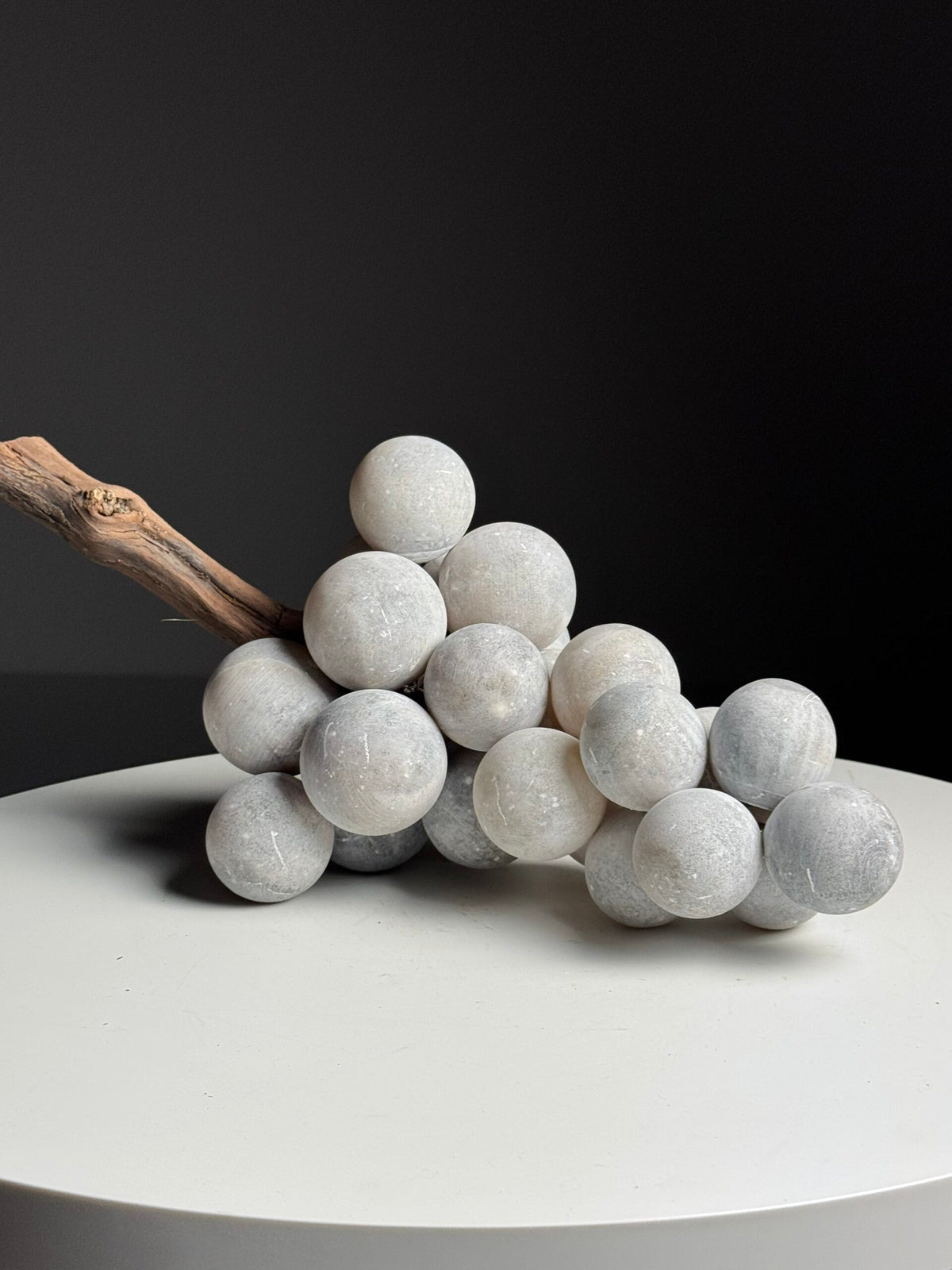 Large Grey Alabaster Bunch of Grapes, Italy, photo 20
