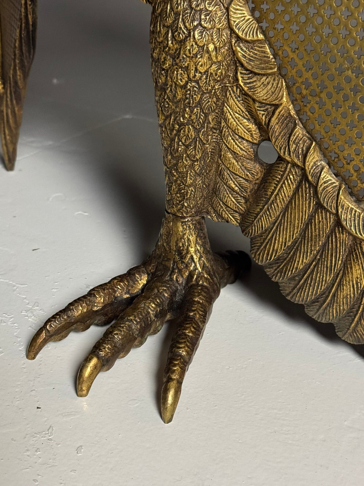 Italian Brass Fire Screen with Adjustable Wings, c. 1960, photo 20