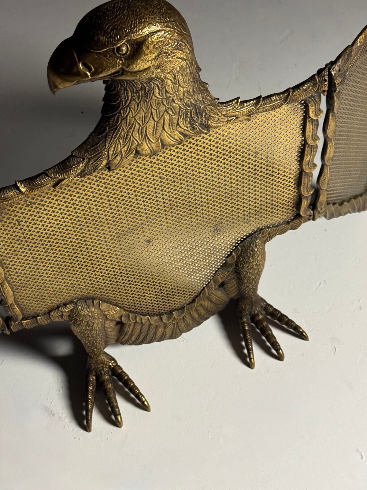 Italian Brass Fire Screen with Adjustable Wings, c. 1960, photo 18