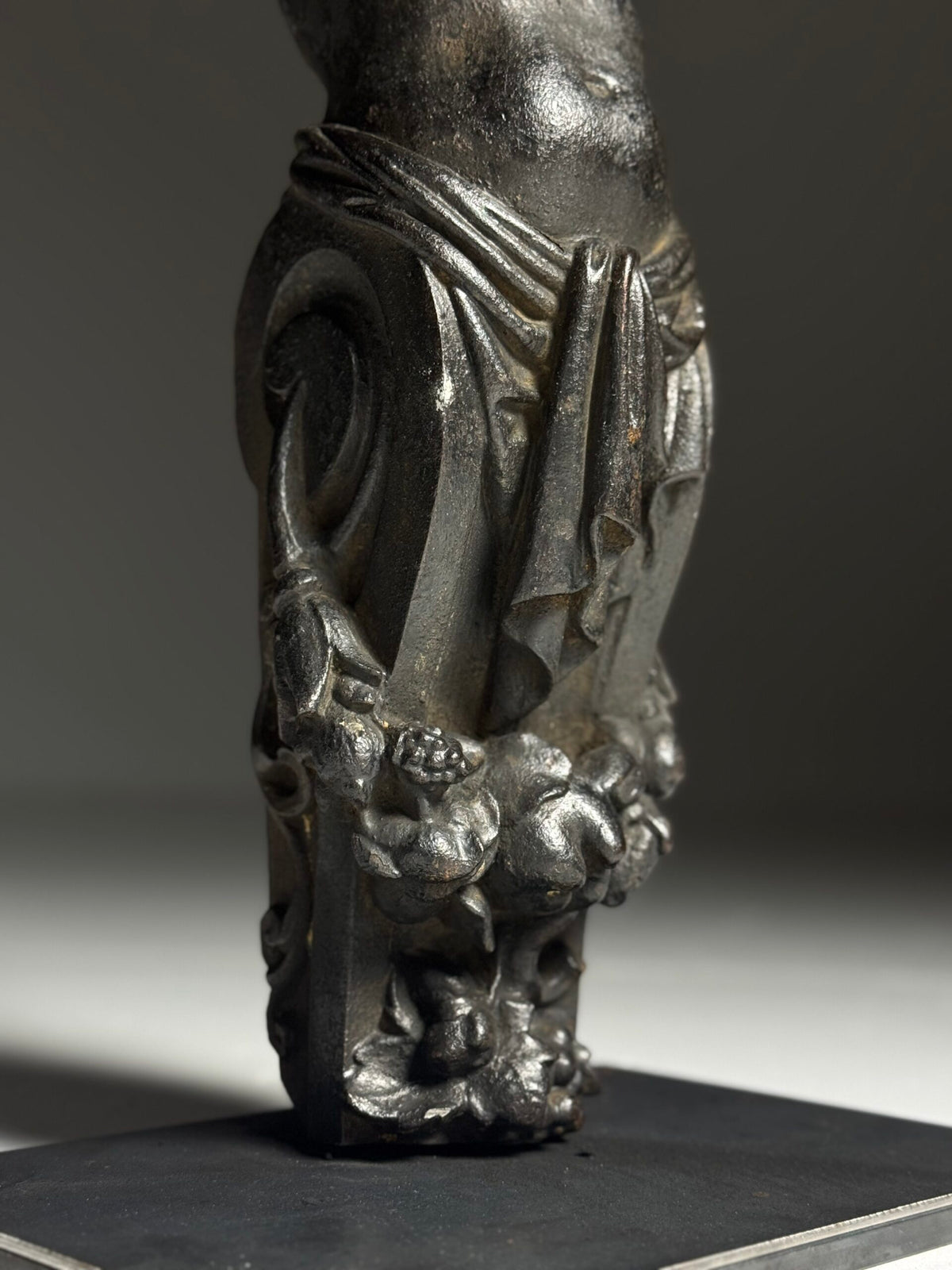Pair of Cast Iron Angels on Stands, France, 19th Century, photo 15
