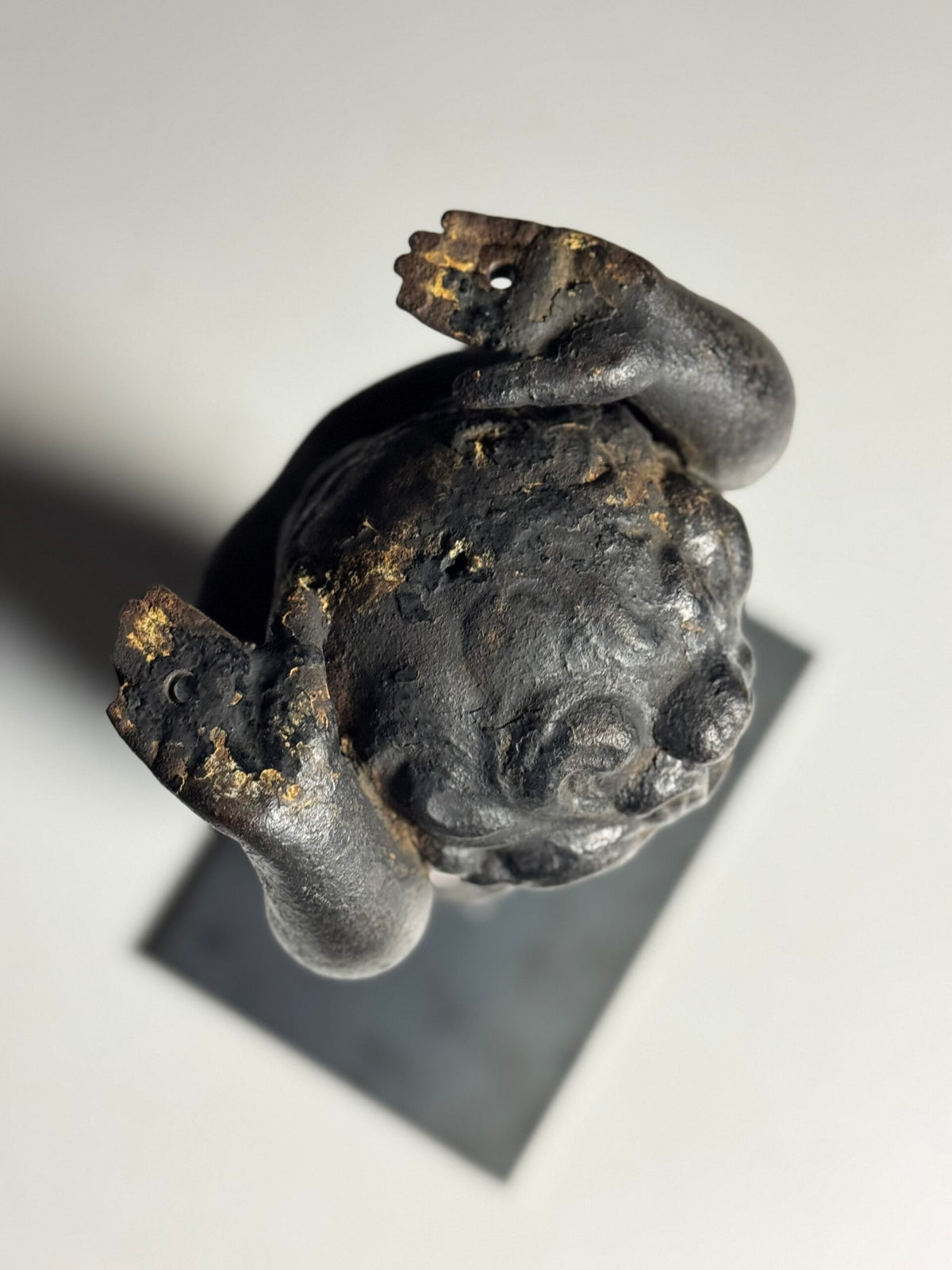 Pair of Cast Iron Angels on Stands, France, 19th Century, photo 13