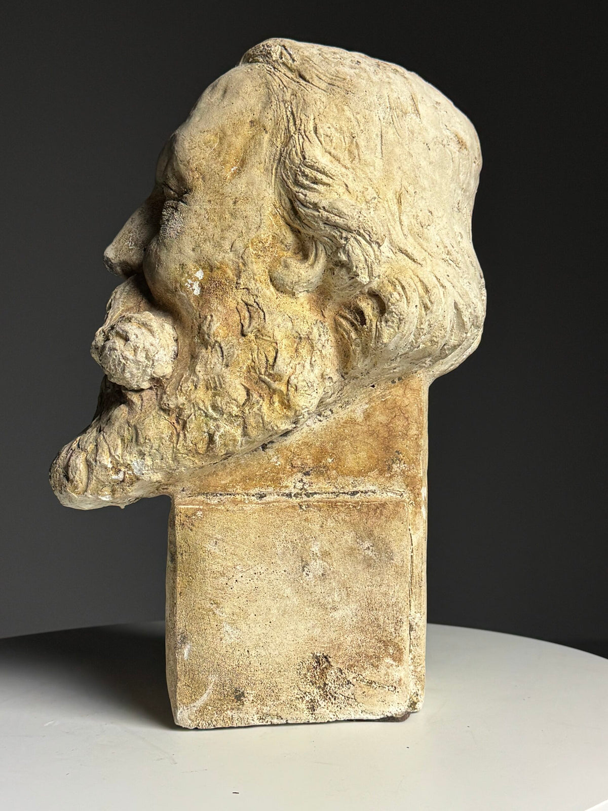 Classical Plaster Bust of a Head, Early to Mid 20th Century, photo 10
