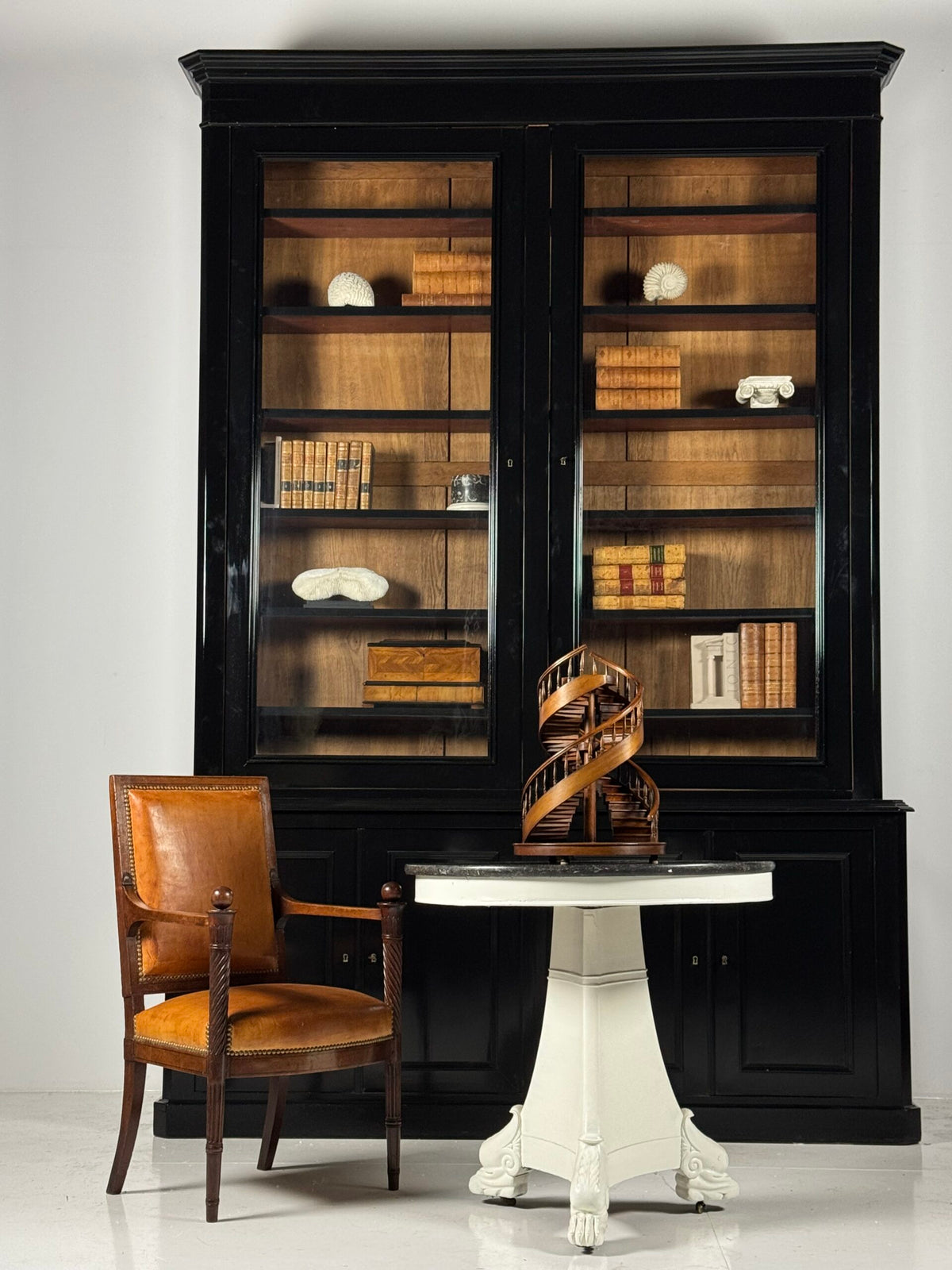 Very Large Louis Philippe Library Bookcase, 303 cm, Late 19th Century, photo 5