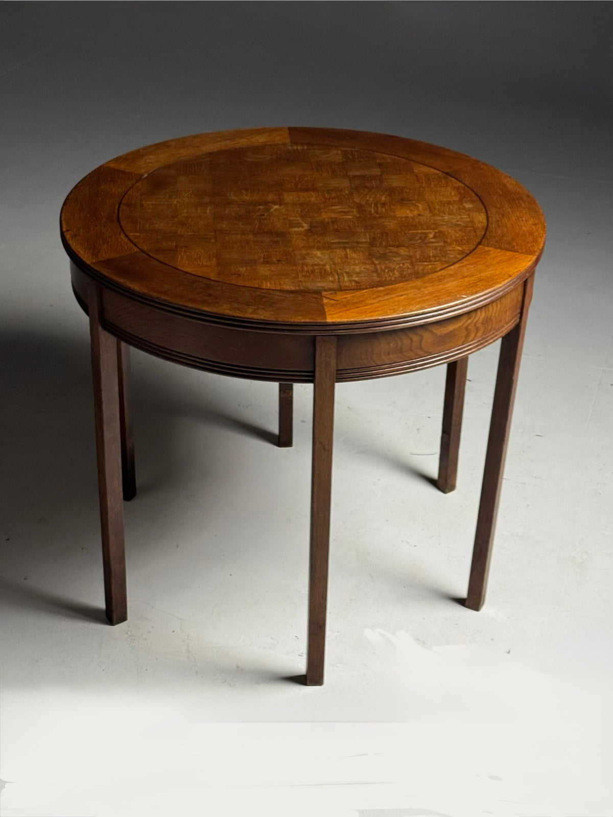 Oak Coffee Table or Center Table, Belgium, Early 1900s, photo 4