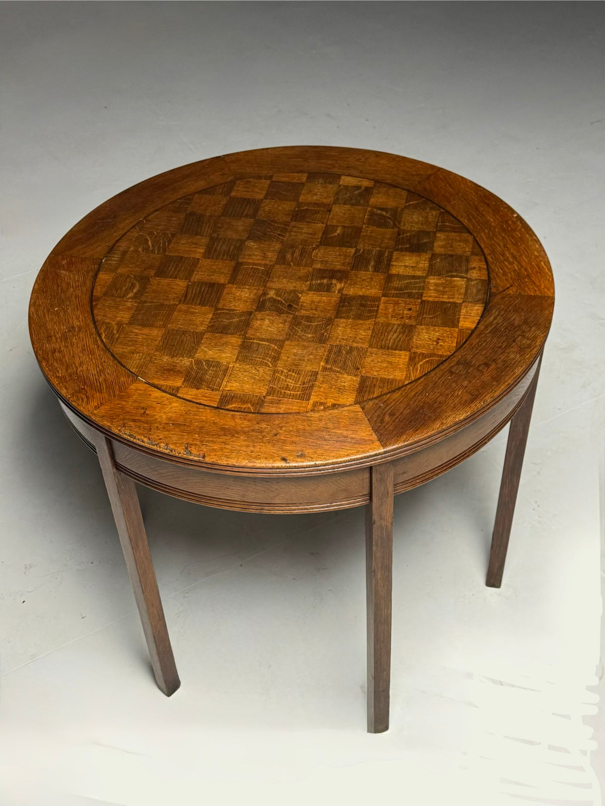 Oak Coffee Table or Center Table, Belgium, Early 1900s, photo 17
